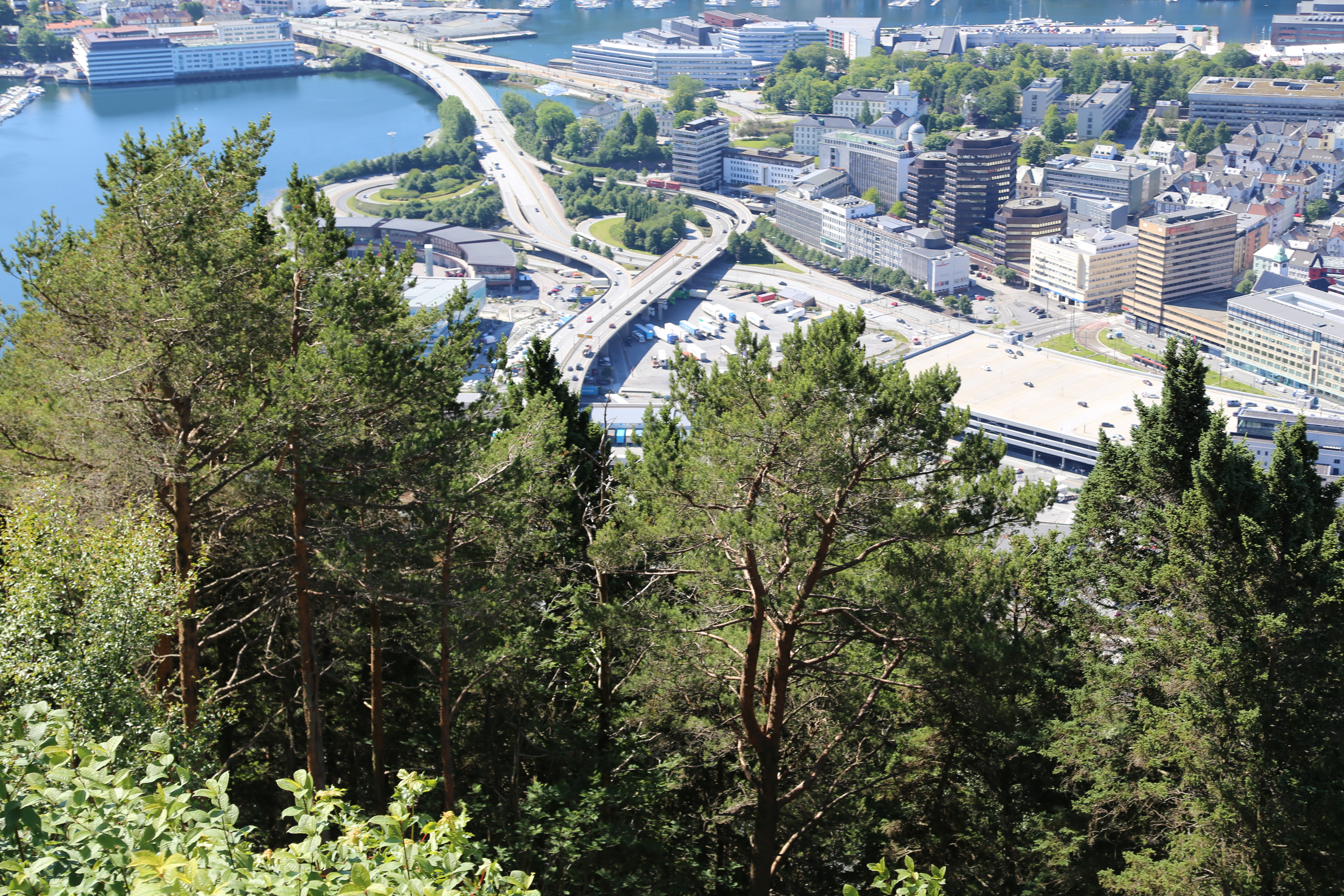 2014 Europe Trip Day 22 - Norway (Bergen: Fish Cakes, Fløibanen Funicular (Cable Railway up Mountain), Canoeing on Skomakerdiket Lake, Fisketorget (The Fish Market), Bryggen Wharf, Nordnes Seawater Pool, Jumping into the North Sea, Nordnes Alleys)