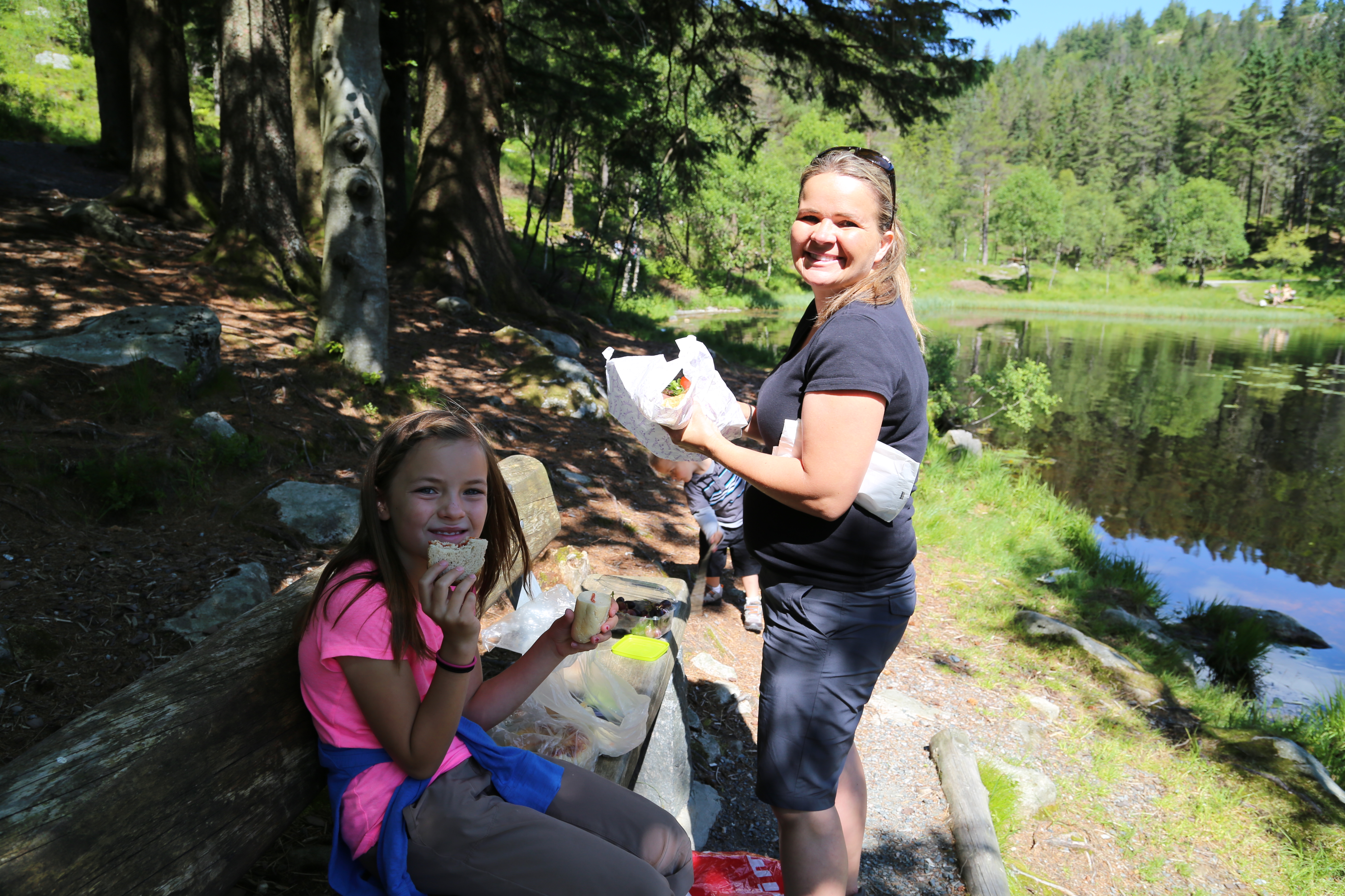 2014 Europe Trip Day 22 - Norway (Bergen: Fish Cakes, Fløibanen Funicular (Cable Railway up Mountain), Canoeing on Skomakerdiket Lake, Fisketorget (The Fish Market), Bryggen Wharf, Nordnes Seawater Pool, Jumping into the North Sea, Nordnes Alleys)