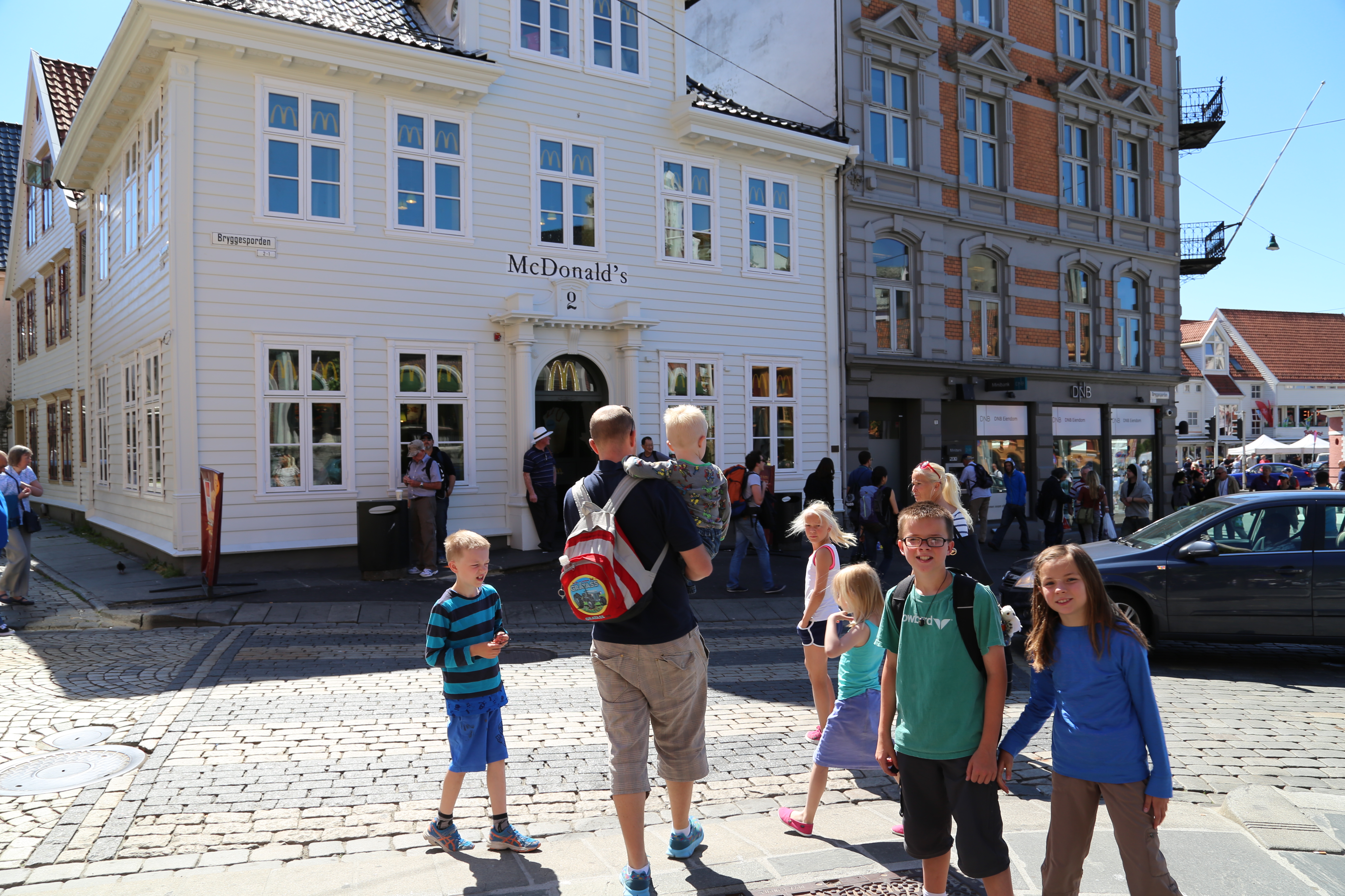 2014 Europe Trip Day 22 - Norway (Bergen: Fish Cakes, Fløibanen Funicular (Cable Railway up Mountain), Canoeing on Skomakerdiket Lake, Fisketorget (The Fish Market), Bryggen Wharf, Nordnes Seawater Pool, Jumping into the North Sea, Nordnes Alleys)