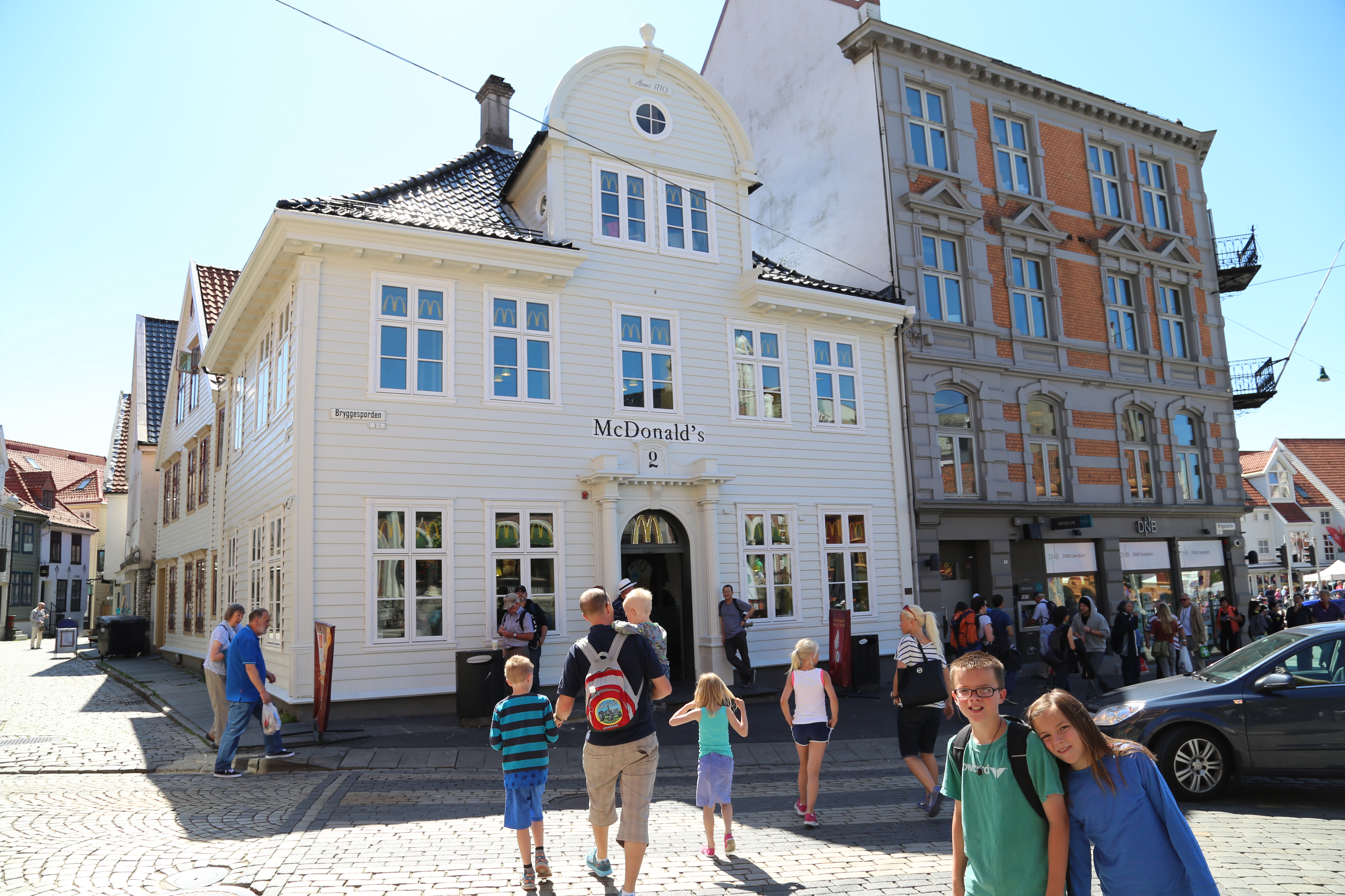 2014 Europe Trip Day 22 - Norway (Bergen: Fish Cakes, Fløibanen Funicular (Cable Railway up Mountain), Canoeing on Skomakerdiket Lake, Fisketorget (The Fish Market), Bryggen Wharf, Nordnes Seawater Pool, Jumping into the North Sea, Nordnes Alleys)