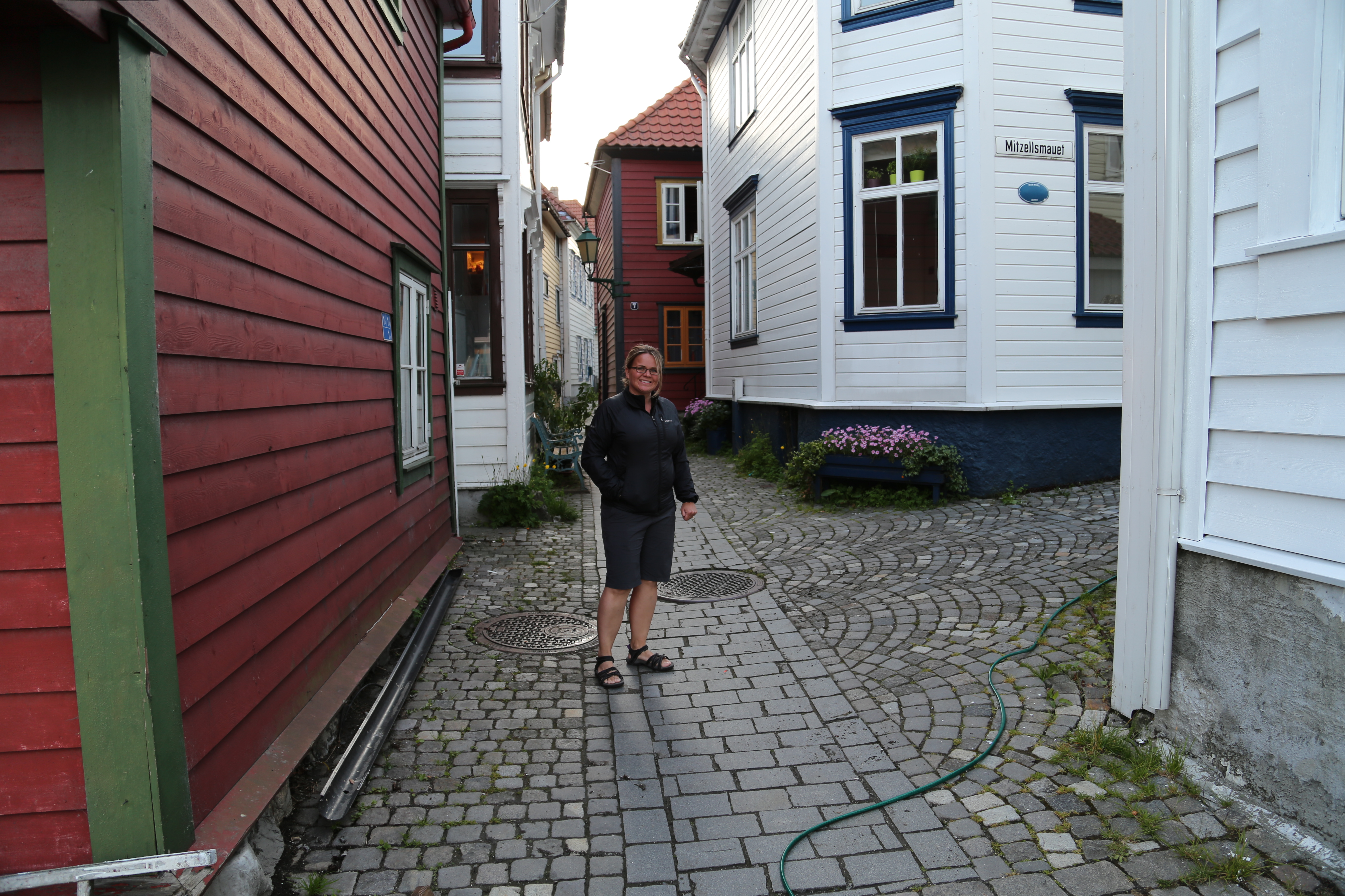 2014 Europe Trip Day 22 - Norway (Bergen: Fish Cakes, Fløibanen Funicular (Cable Railway up Mountain), Canoeing on Skomakerdiket Lake, Fisketorget (The Fish Market), Bryggen Wharf, Nordnes Seawater Pool, Jumping into the North Sea, Nordnes Alleys)