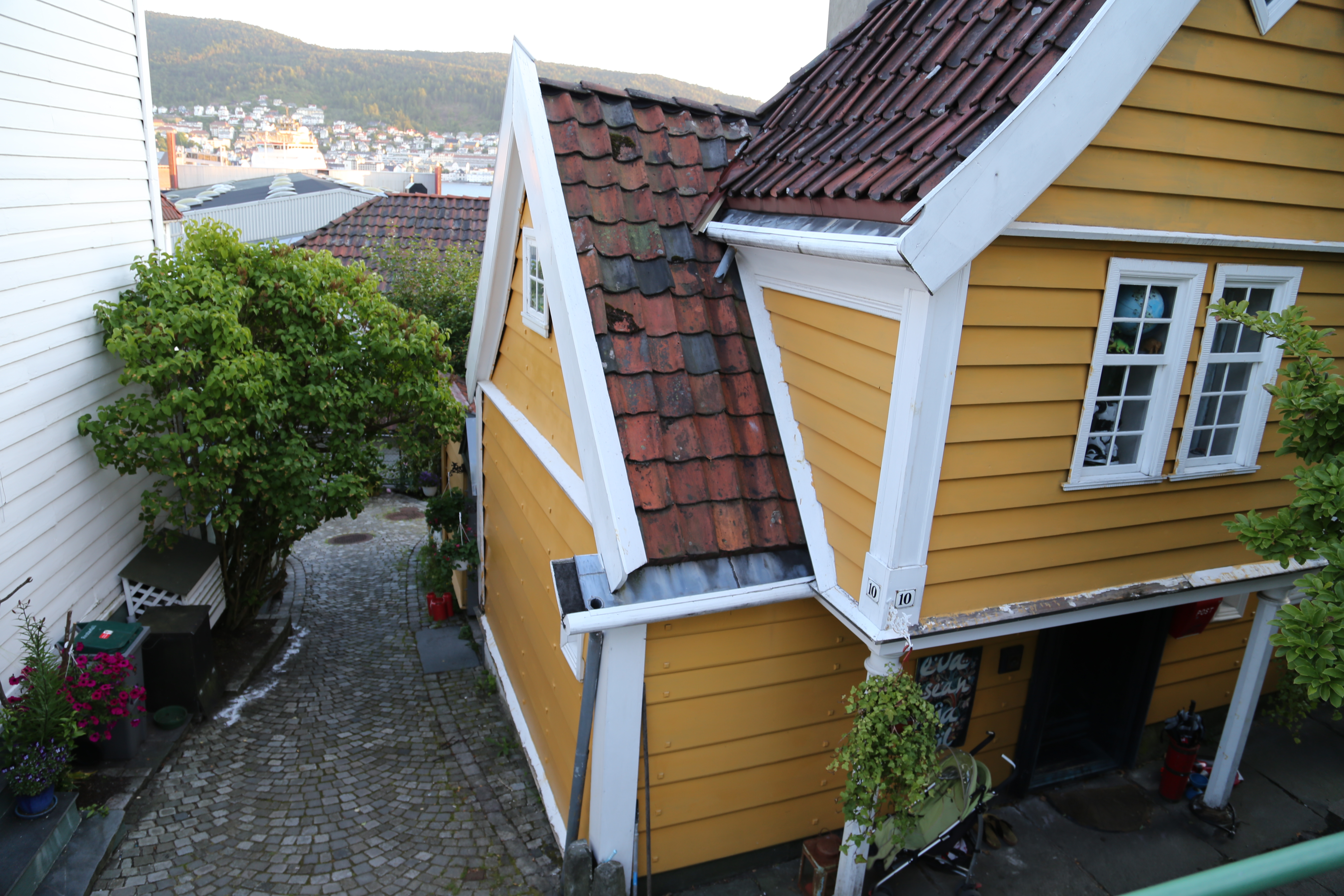 2014 Europe Trip Day 22 - Norway (Bergen: Fish Cakes, Fløibanen Funicular (Cable Railway up Mountain), Canoeing on Skomakerdiket Lake, Fisketorget (The Fish Market), Bryggen Wharf, Nordnes Seawater Pool, Jumping into the North Sea, Nordnes Alleys)