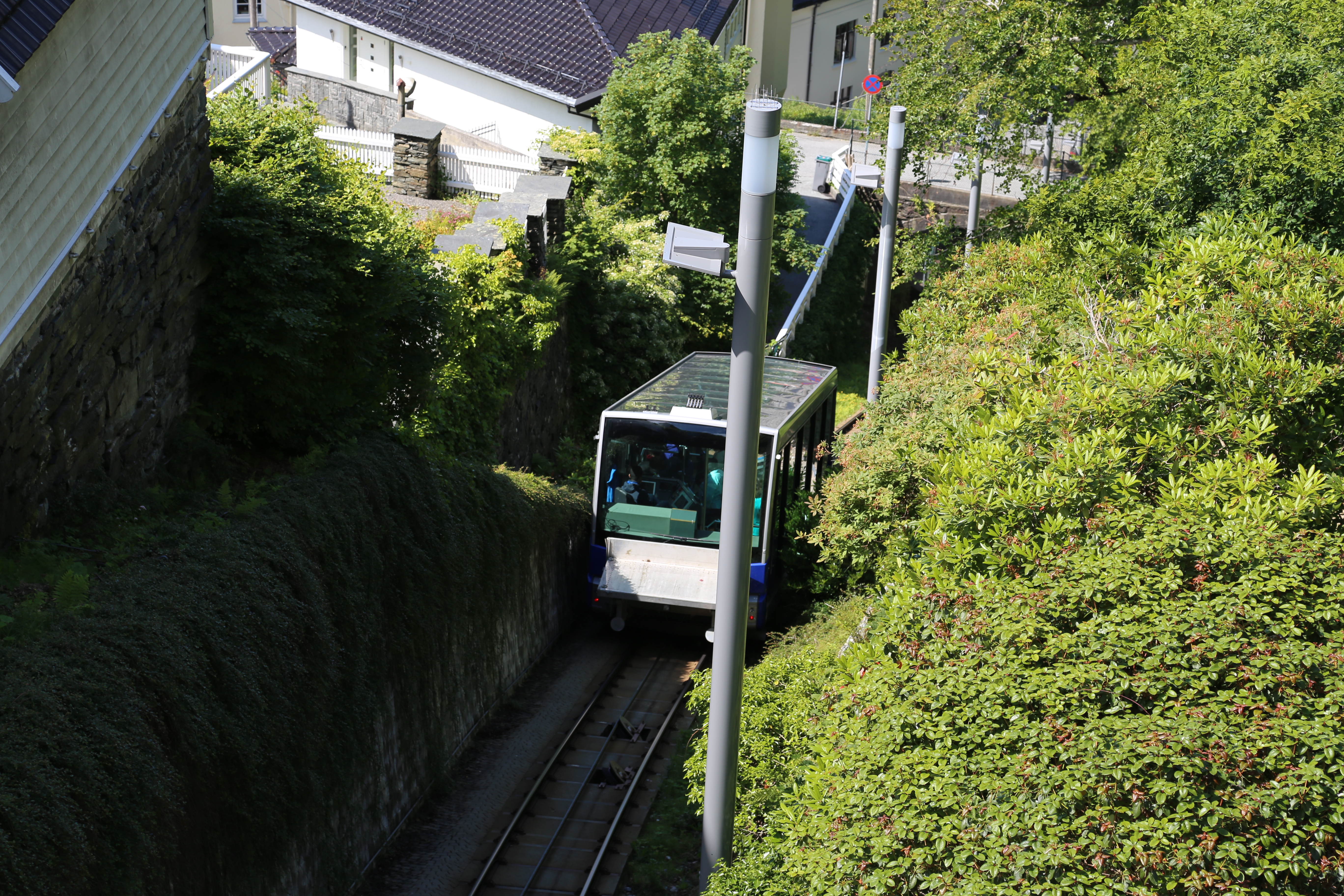 2014 Europe Trip Day 23 - Norway (Bergens Expressen City & Panorama Tour (Small Road Train), Fish Market Salmon and Whale, Bergen Light-Rail, Mormon church, Fantoft Stave Church, Downtown Bergen, Viking Playground, Beach)