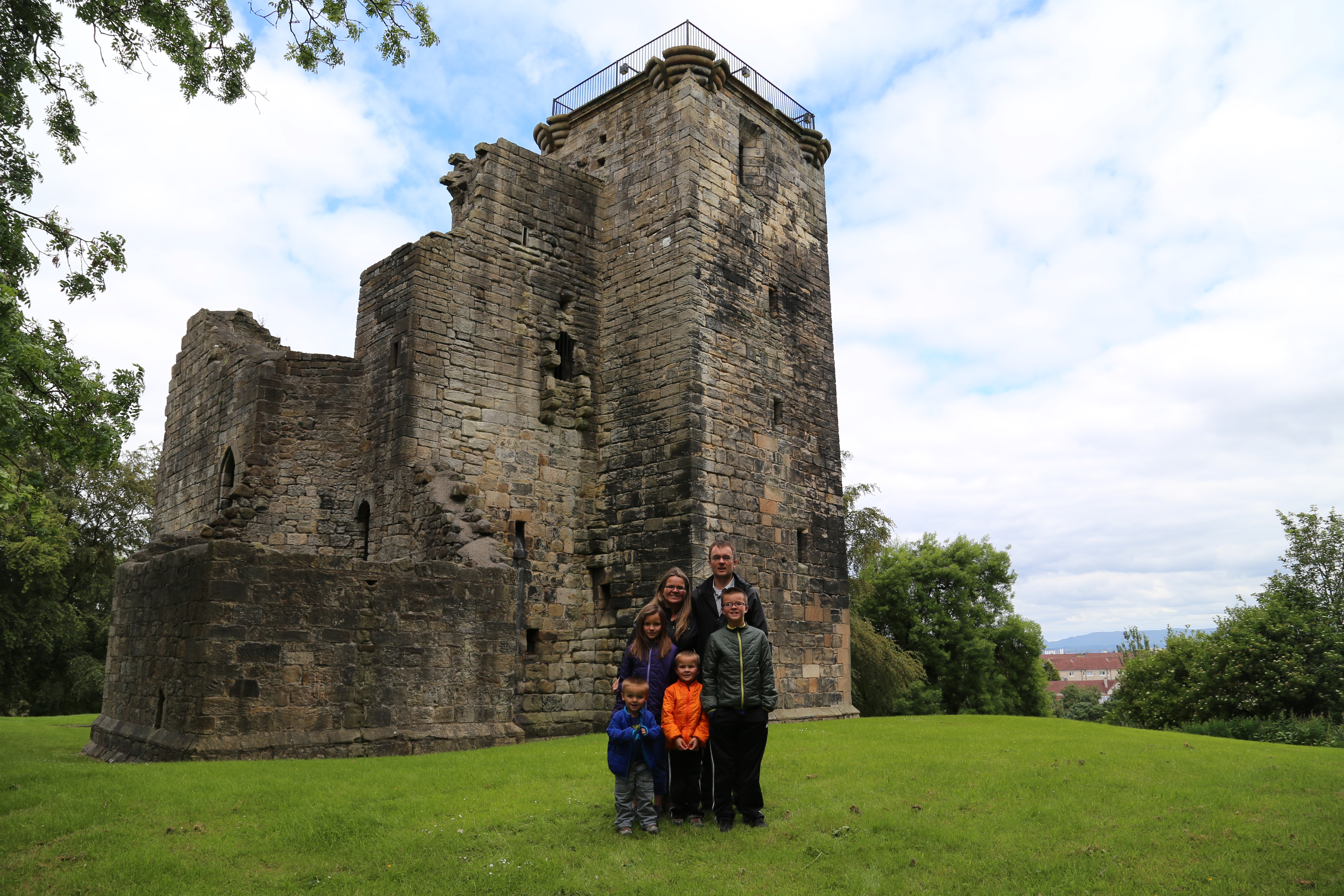 2014 Europe Trip Day 24 - Scotland (Crookston Castle, Paisley Missionary Flat (Walker Street), Lawn Bowling Pitch, Irn Bru, Church of the Holy Rude, Stirling Castle, 2014 Pipefest Stirling)