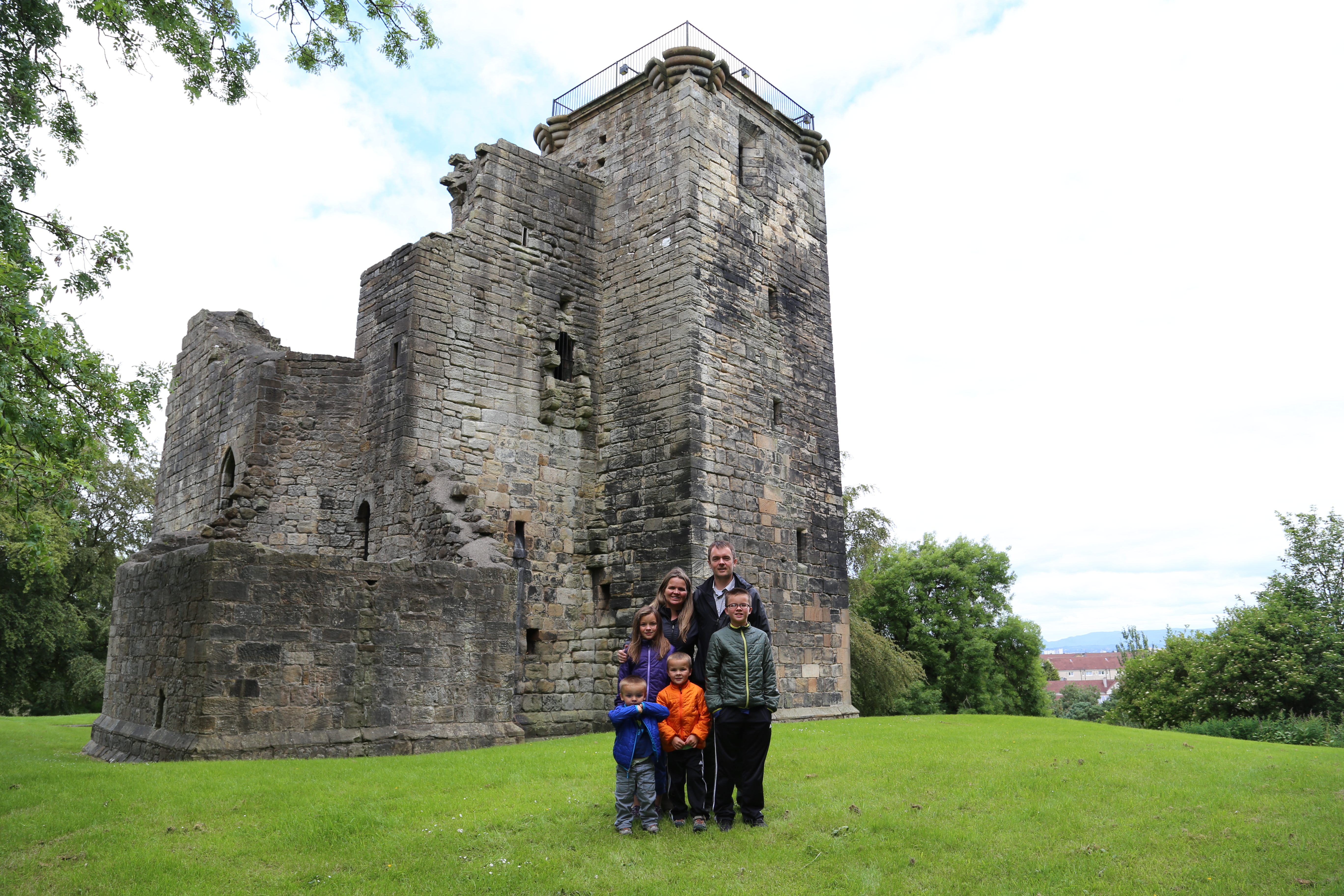 2014 Europe Trip Day 24 - Scotland (Crookston Castle, Paisley Missionary Flat (Walker Street), Lawn Bowling Pitch, Irn Bru, Church of the Holy Rude, Stirling Castle, 2014 Pipefest Stirling)