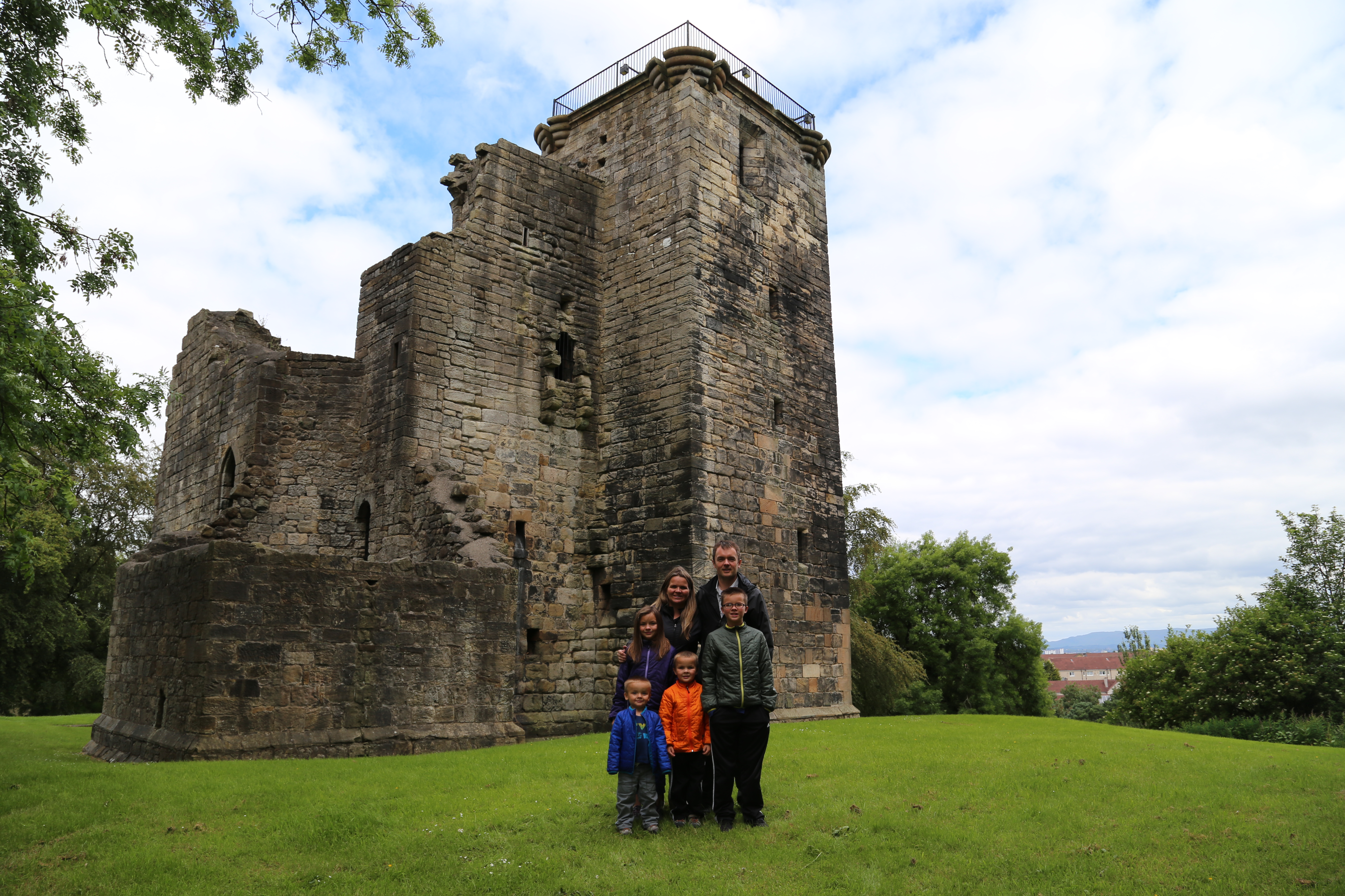 2014 Europe Trip Day 24 - Scotland (Crookston Castle, Paisley Missionary Flat (Walker Street), Lawn Bowling Pitch, Irn Bru, Church of the Holy Rude, Stirling Castle, 2014 Pipefest Stirling)