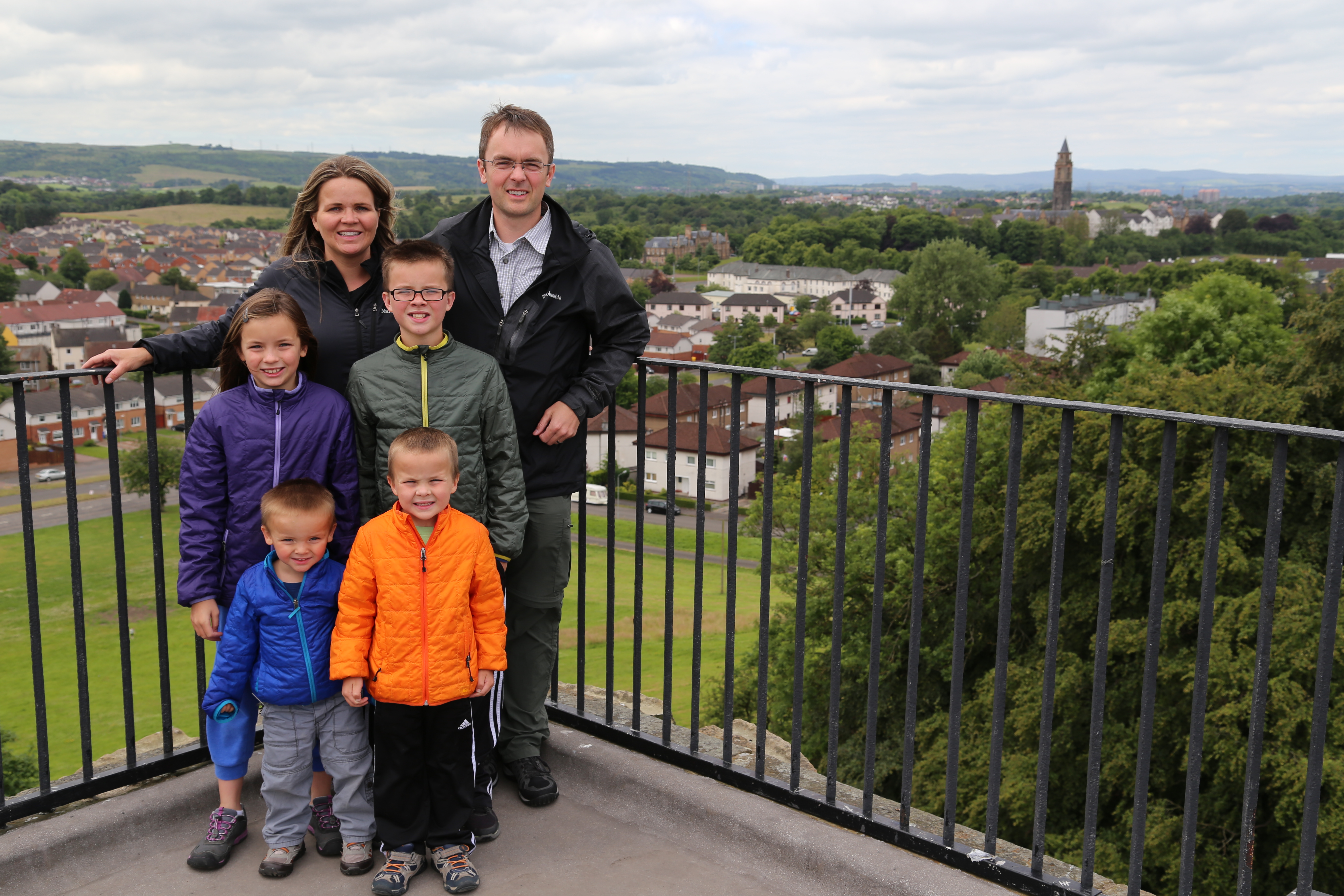 2014 Europe Trip Day 24 - Scotland (Crookston Castle, Paisley Missionary Flat (Walker Street), Lawn Bowling Pitch, Irn Bru, Church of the Holy Rude, Stirling Castle, 2014 Pipefest Stirling)