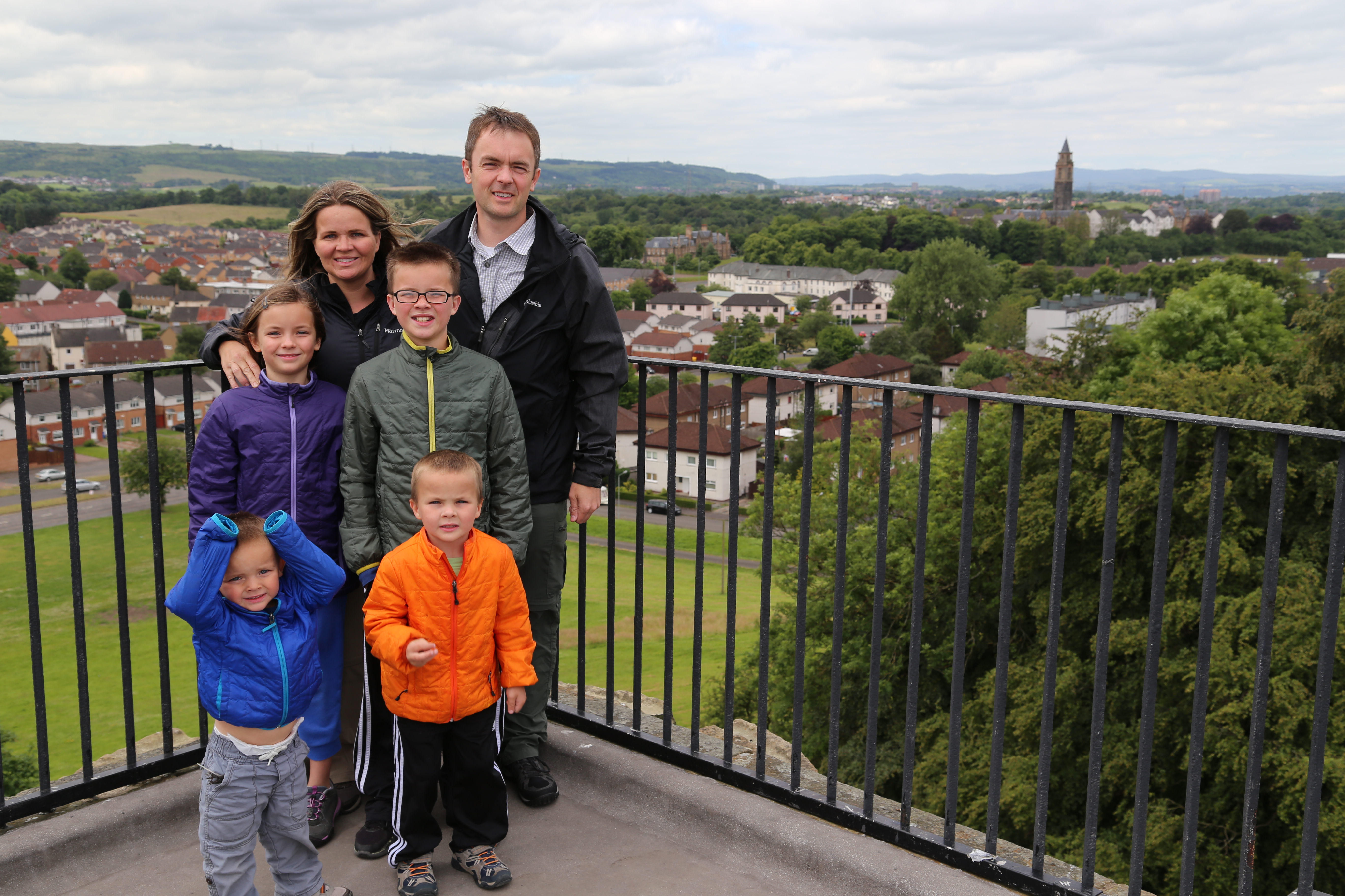 2014 Europe Trip Day 24 - Scotland (Crookston Castle, Paisley Missionary Flat (Walker Street), Lawn Bowling Pitch, Irn Bru, Church of the Holy Rude, Stirling Castle, 2014 Pipefest Stirling)