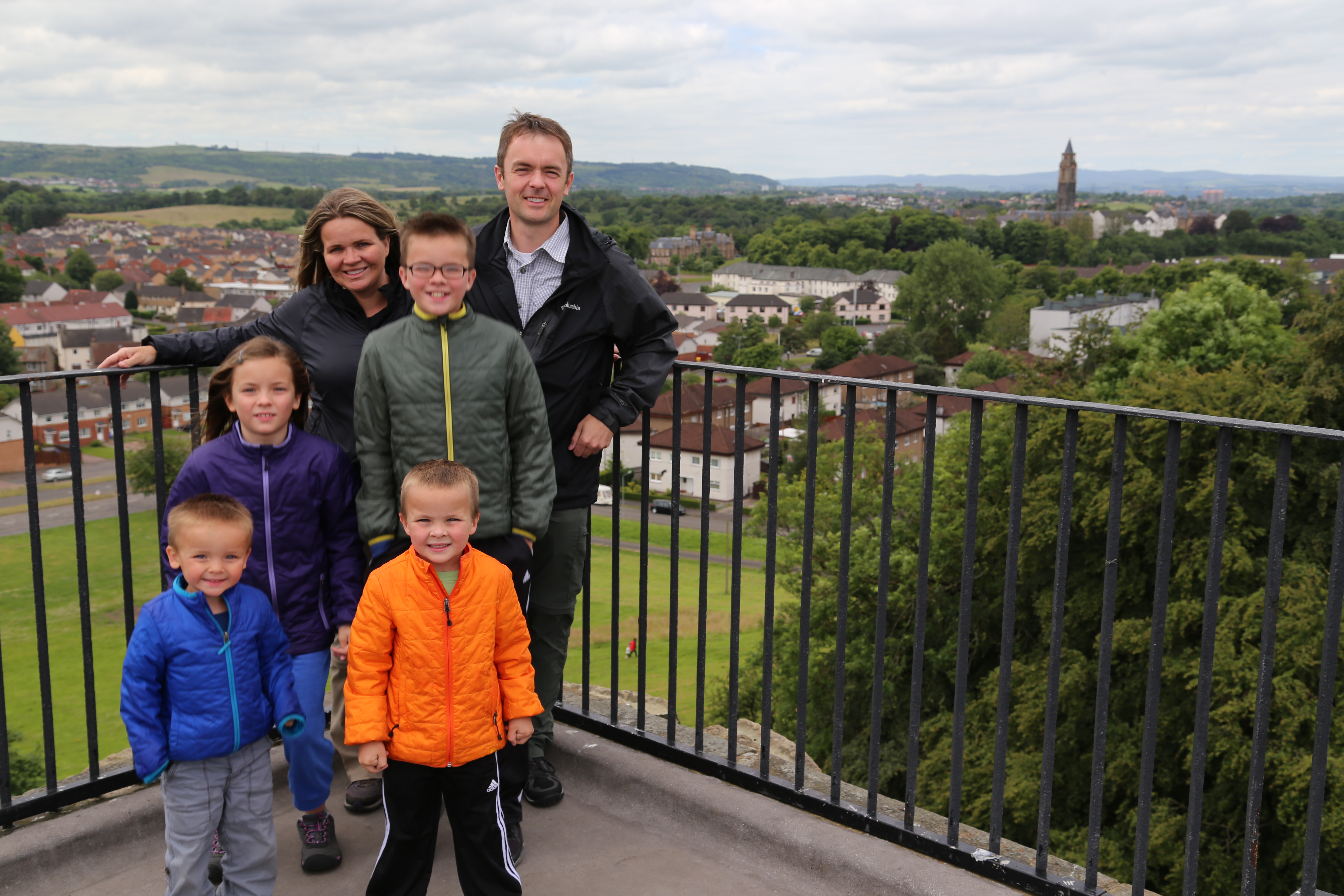 2014 Europe Trip Day 24 - Scotland (Crookston Castle, Paisley Missionary Flat (Walker Street), Lawn Bowling Pitch, Irn Bru, Church of the Holy Rude, Stirling Castle, 2014 Pipefest Stirling)