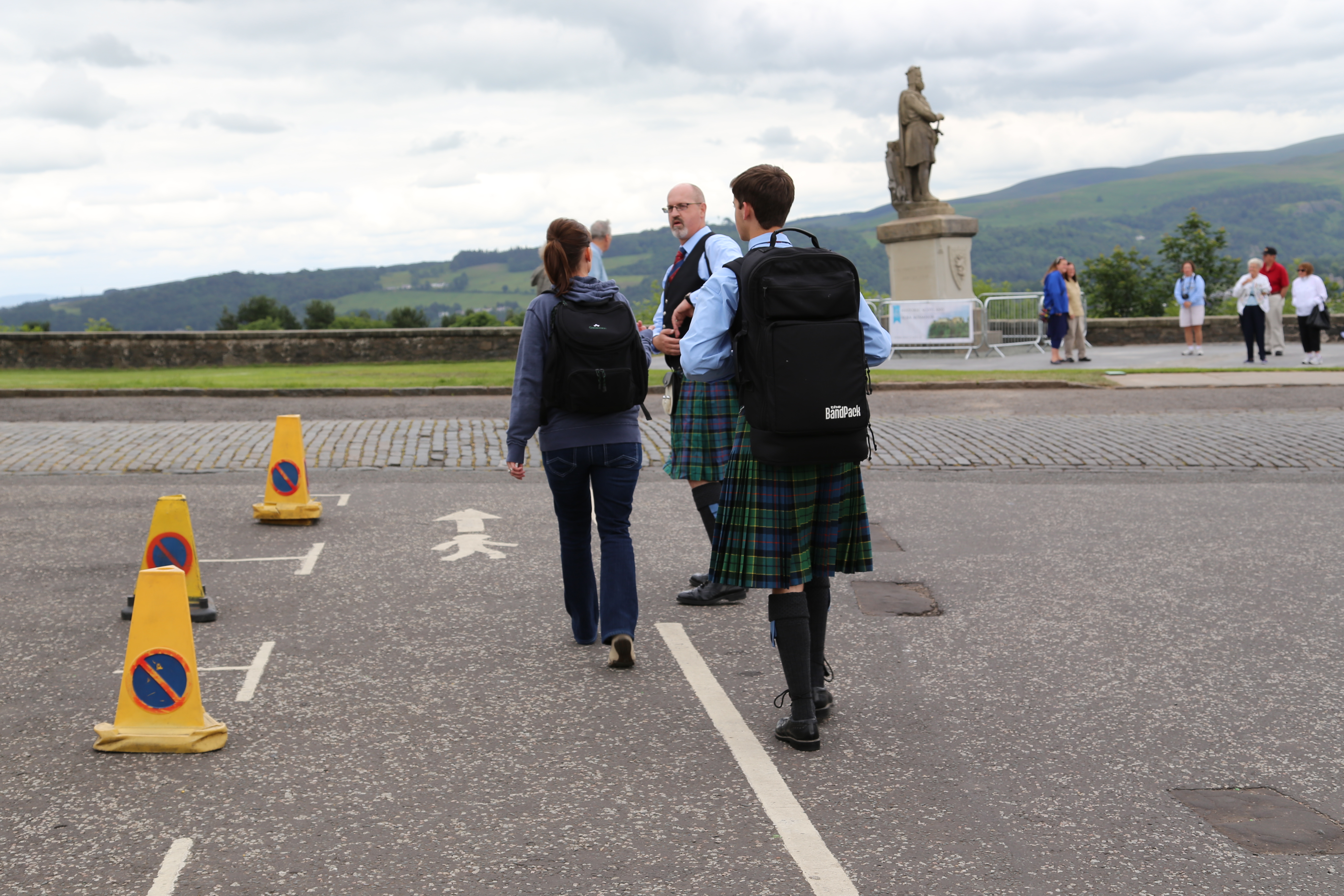 2014 Europe Trip Day 24 - Scotland (Crookston Castle, Paisley Missionary Flat (Walker Street), Lawn Bowling Pitch, Irn Bru, Church of the Holy Rude, Stirling Castle, 2014 Pipefest Stirling)