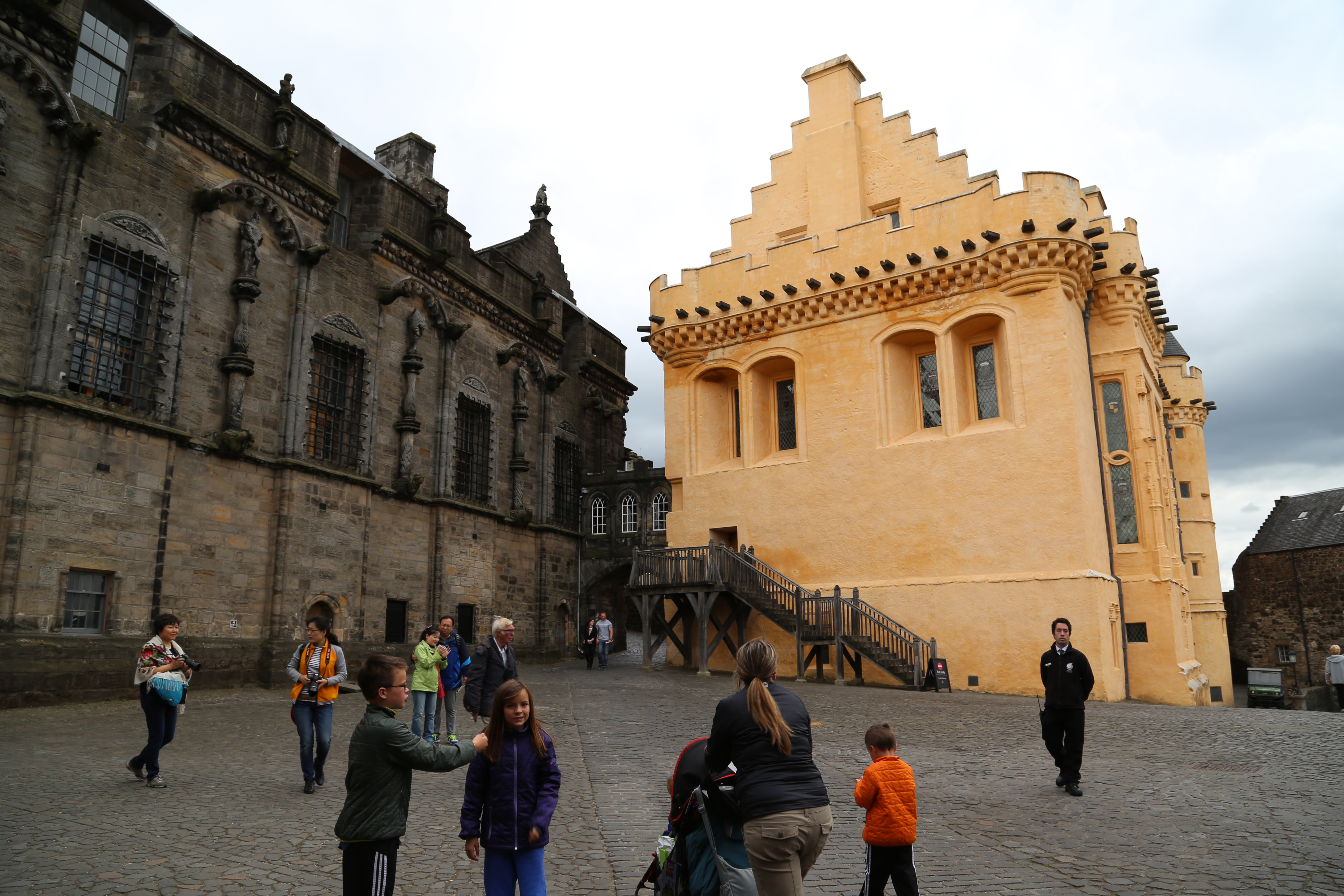 2014 Europe Trip Day 24 - Scotland (Crookston Castle, Paisley Missionary Flat (Walker Street), Lawn Bowling Pitch, Irn Bru, Church of the Holy Rude, Stirling Castle, 2014 Pipefest Stirling)
