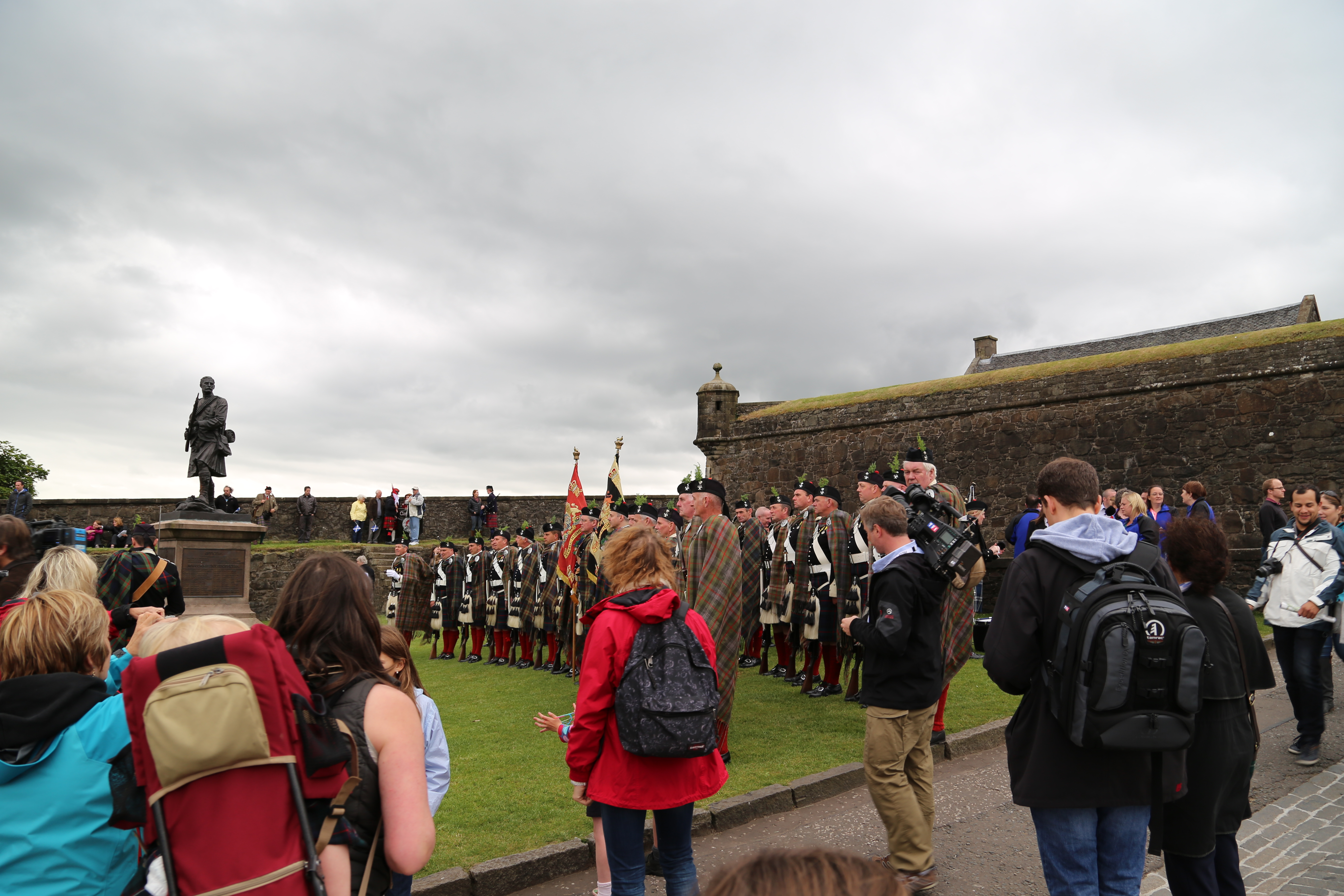 2014 Europe Trip Day 24 - Scotland (Crookston Castle, Paisley Missionary Flat (Walker Street), Lawn Bowling Pitch, Irn Bru, Church of the Holy Rude, Stirling Castle, 2014 Pipefest Stirling)