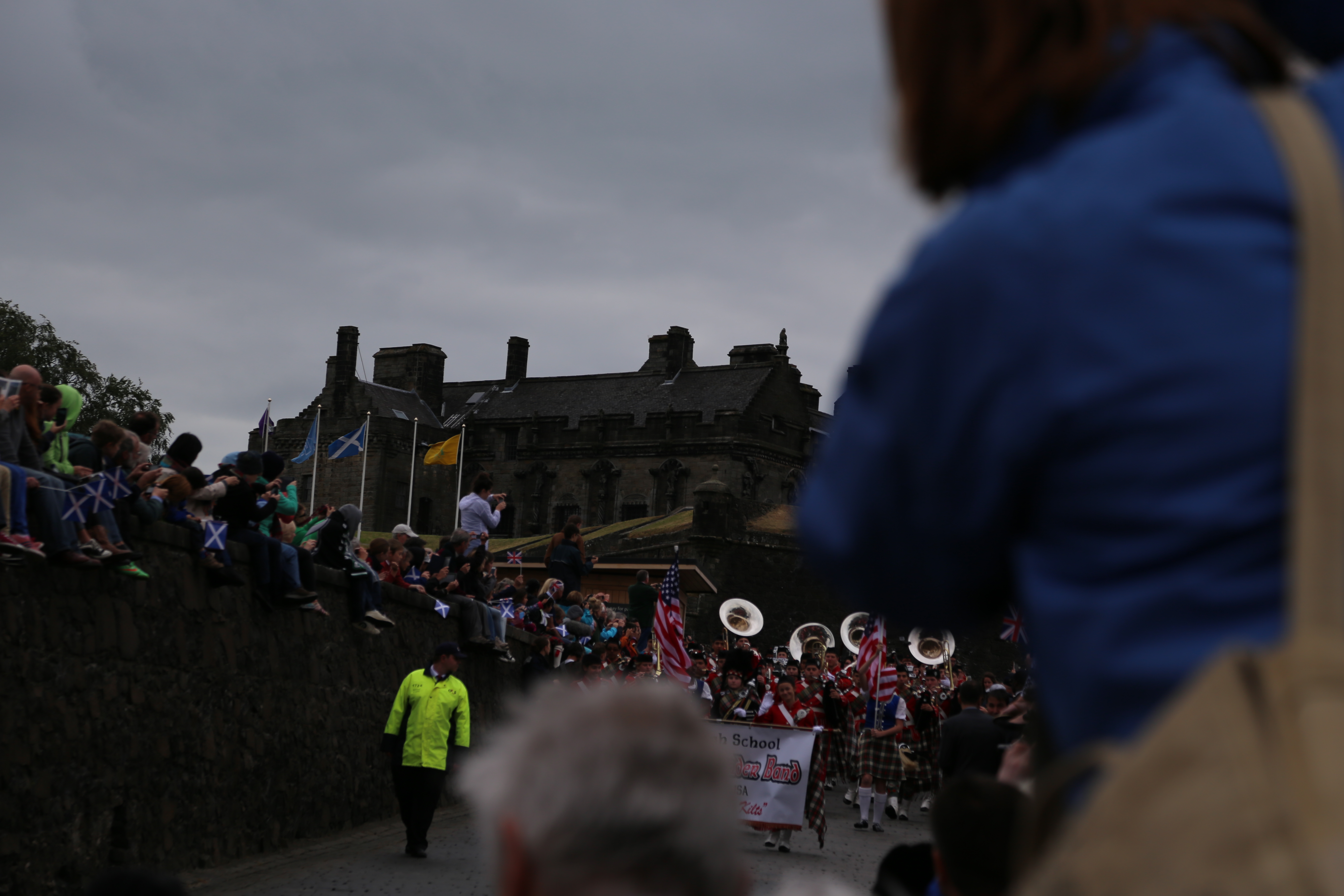 2014 Europe Trip Day 24 - Scotland (Crookston Castle, Paisley Missionary Flat (Walker Street), Lawn Bowling Pitch, Irn Bru, Church of the Holy Rude, Stirling Castle, 2014 Pipefest Stirling)