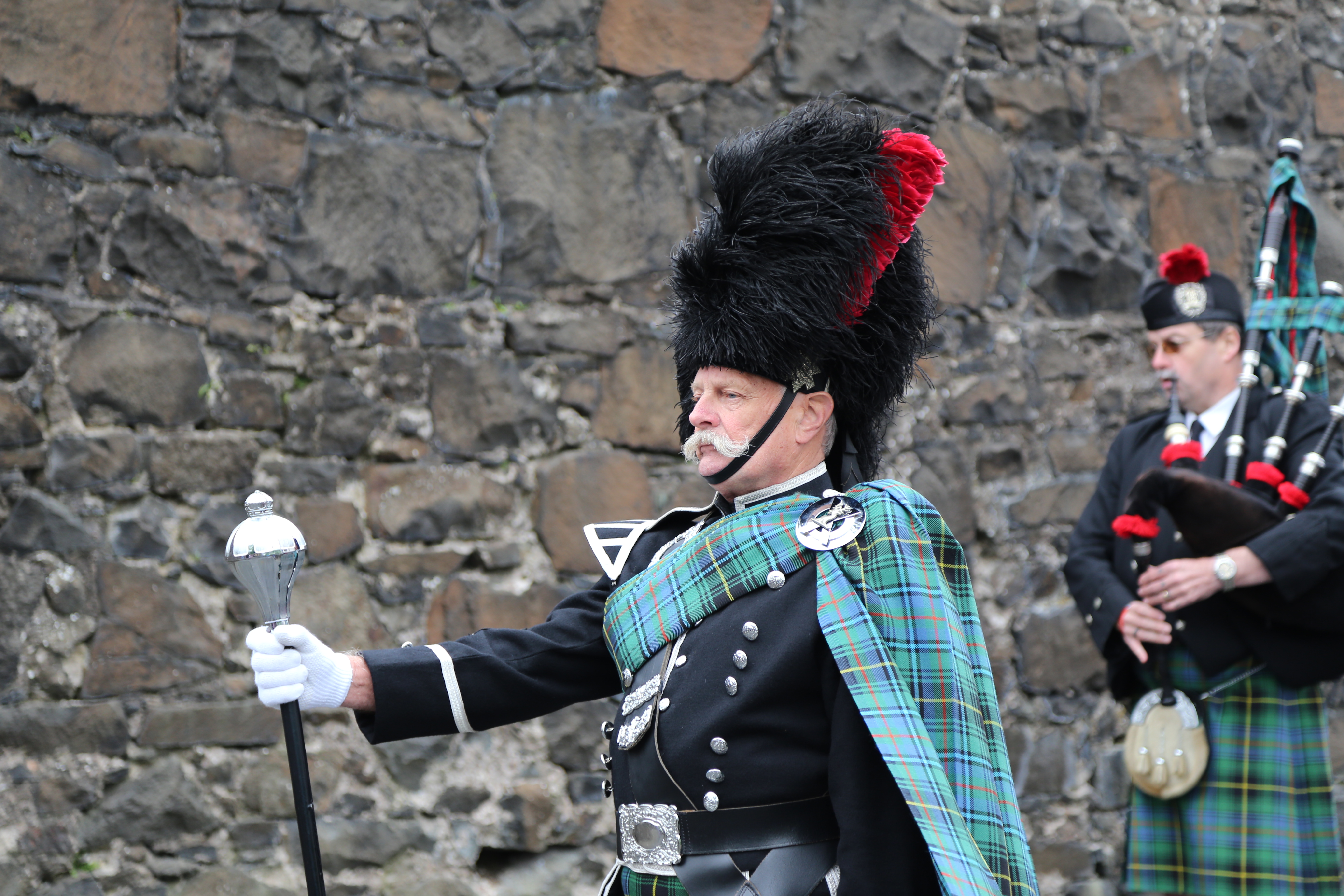 2014 Europe Trip Day 24 - Scotland (Crookston Castle, Paisley Missionary Flat (Walker Street), Lawn Bowling Pitch, Irn Bru, Church of the Holy Rude, Stirling Castle, 2014 Pipefest Stirling)