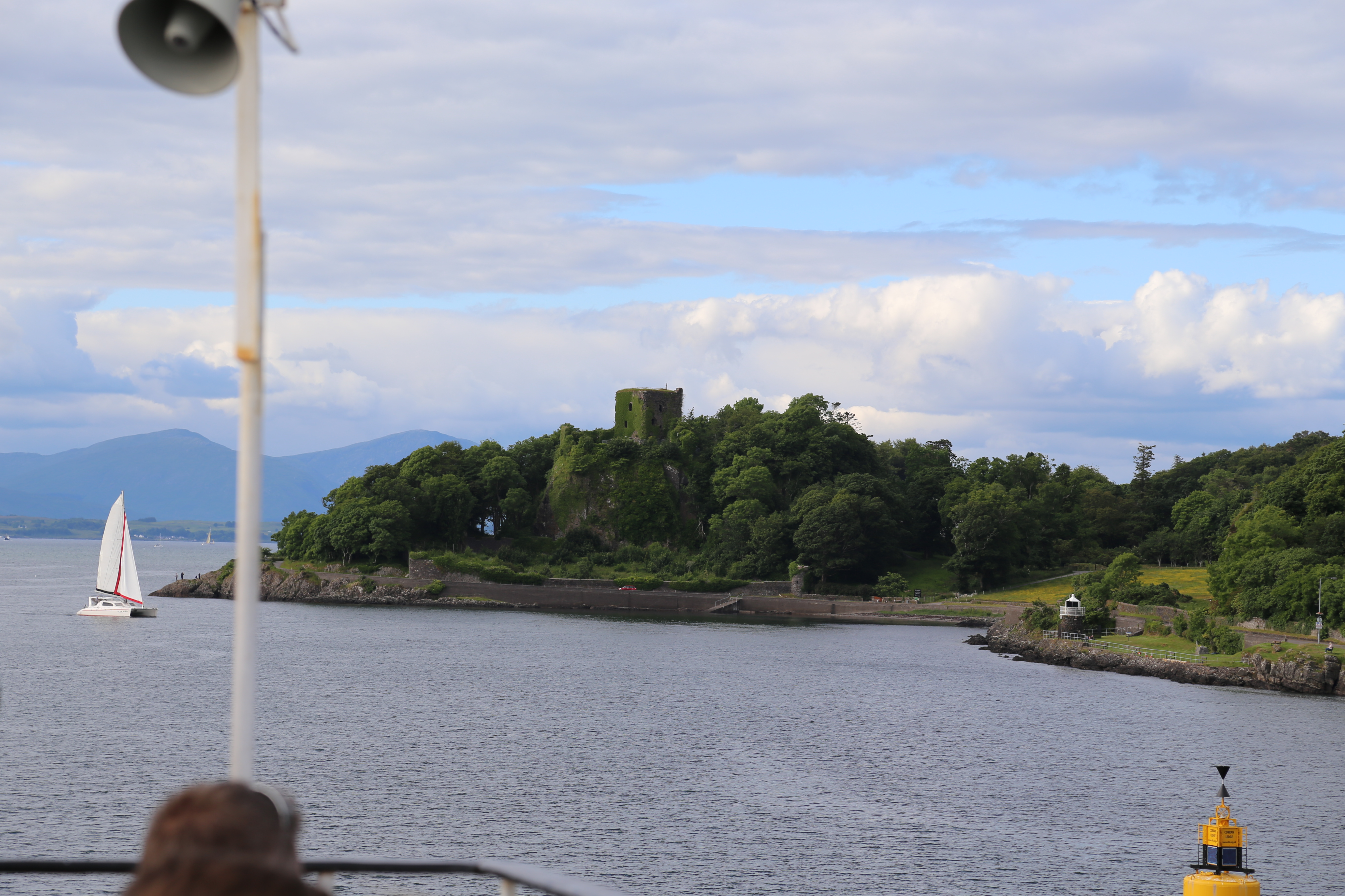 2014 Europe Trip Day 25 - Scotland (Stirling Monument, Doune Castle (Monty Python Castle), Loch Lomond, Ben Lomond, Inverary Castle, Crisps, Tunnock's, Oban Ferry to Isle of Mull, Duart Castle, Argyll Arms Hotel, Haggis, Neeps, & Tatties, Ardachy House)