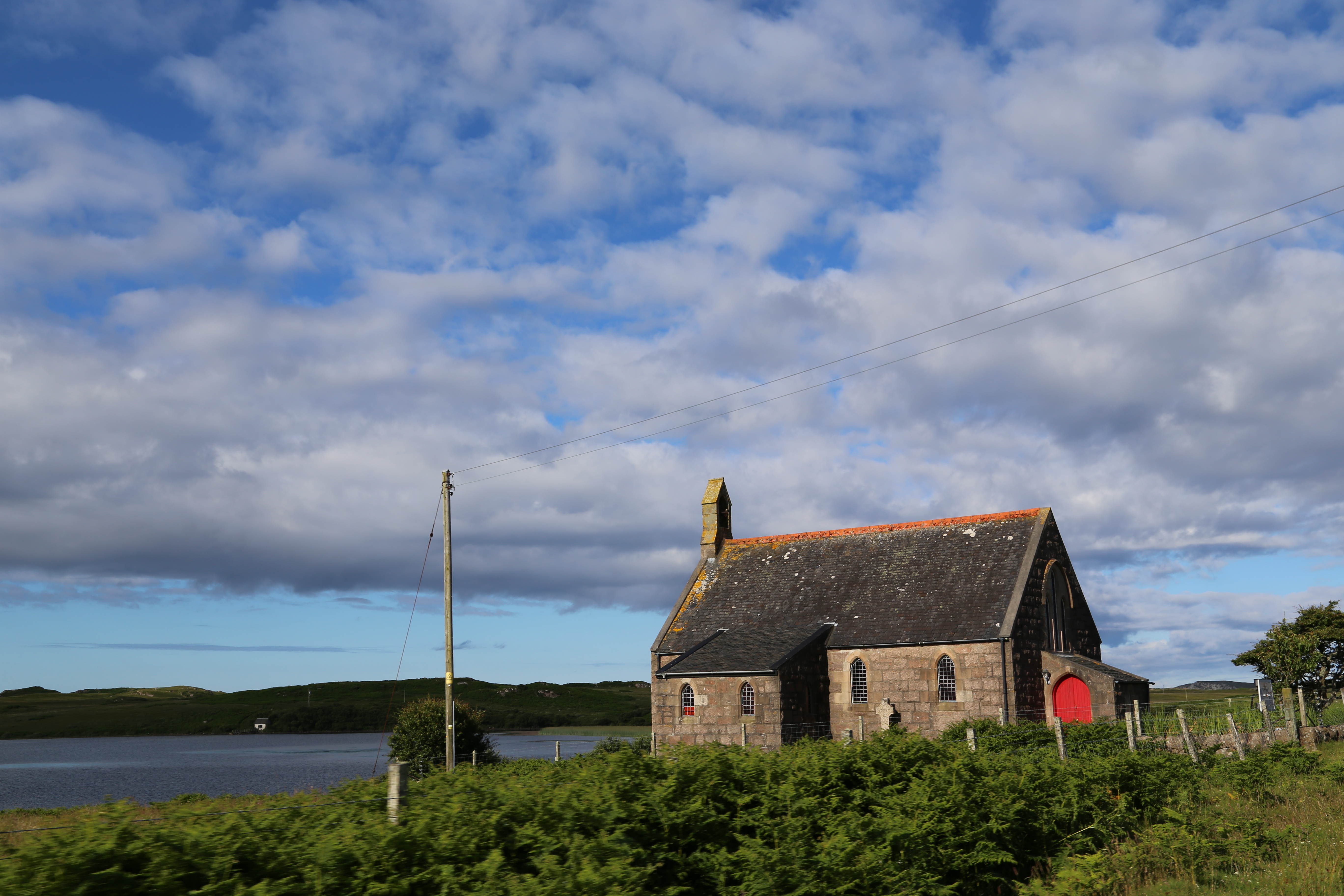 2014 Europe Trip Day 26 - Scotland (Ardachy House Yurt, Heilan' Coo, Fionnphort-Iona Ferry, Iona Nunnery, Iona Abbey (Britain Christianity Birthplace), Scottish Heather, Tobermory-Kilchoan Ferry, Castle Tioram, Glenfinnan Monument, Biting Midges!)