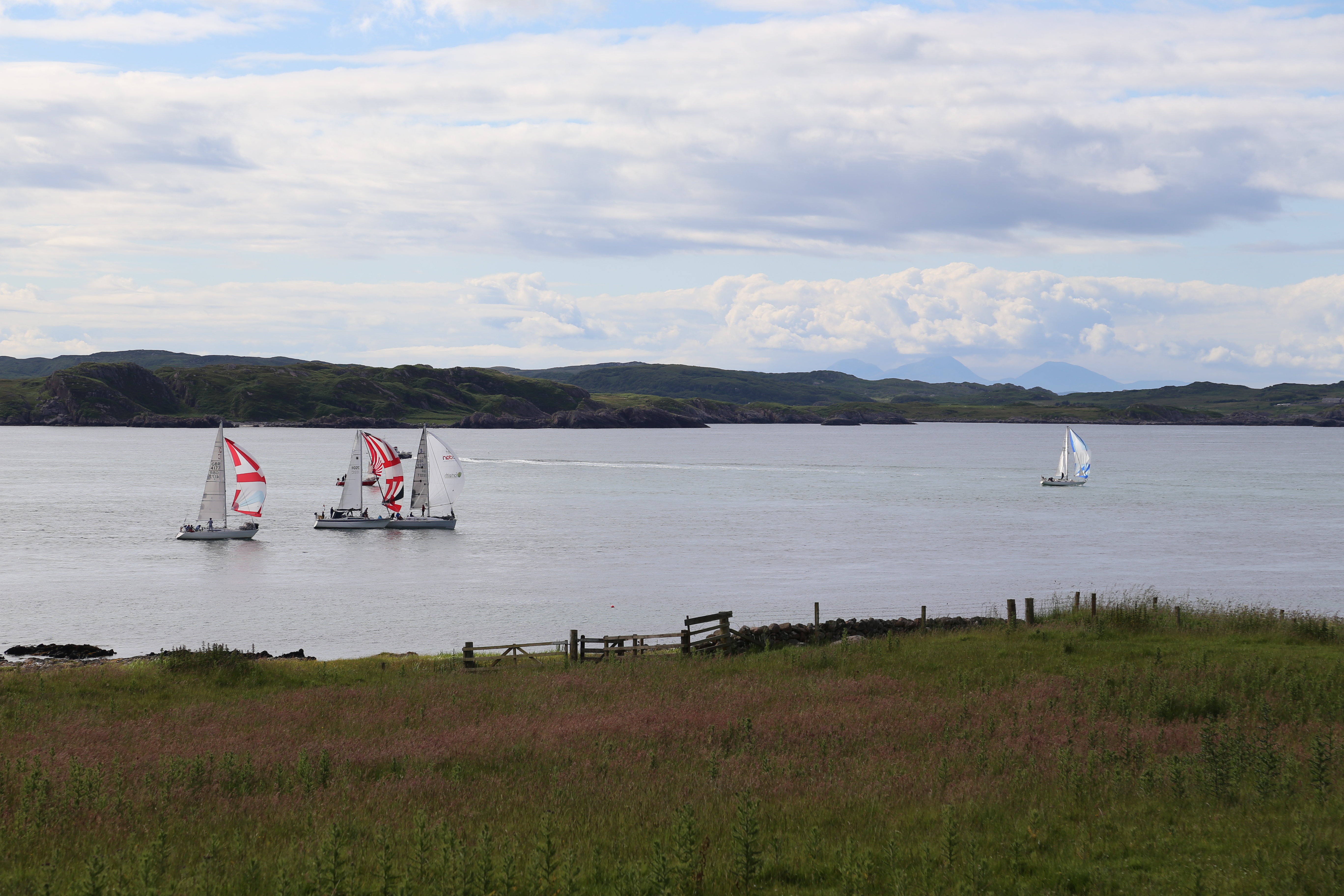 2014 Europe Trip Day 26 - Scotland (Ardachy House Yurt, Heilan' Coo, Fionnphort-Iona Ferry, Iona Nunnery, Iona Abbey (Britain Christianity Birthplace), Scottish Heather, Tobermory-Kilchoan Ferry, Castle Tioram, Glenfinnan Monument, Biting Midges!)