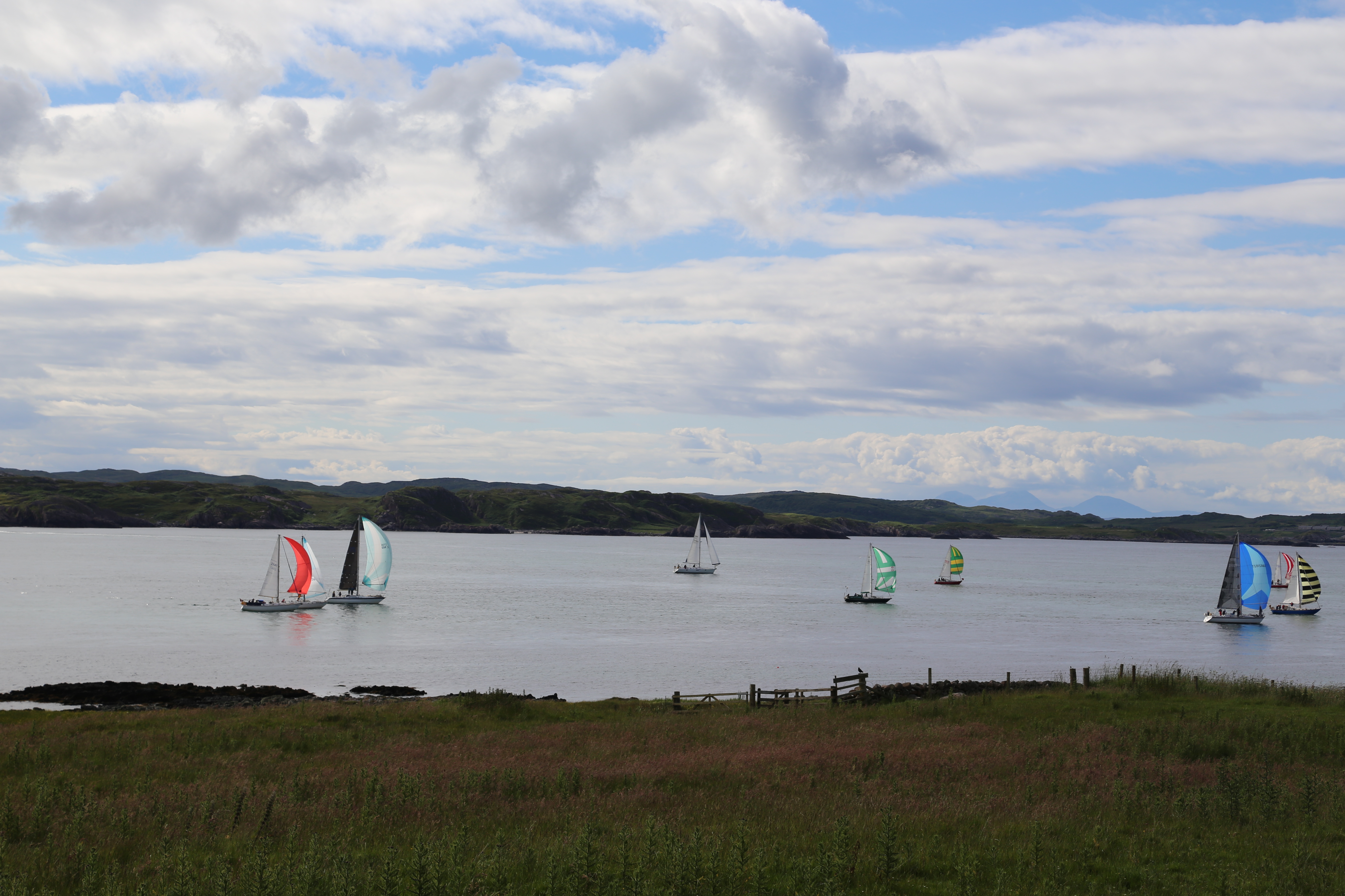 2014 Europe Trip Day 26 - Scotland (Ardachy House Yurt, Heilan' Coo, Fionnphort-Iona Ferry, Iona Nunnery, Iona Abbey (Britain Christianity Birthplace), Scottish Heather, Tobermory-Kilchoan Ferry, Castle Tioram, Glenfinnan Monument, Biting Midges!)