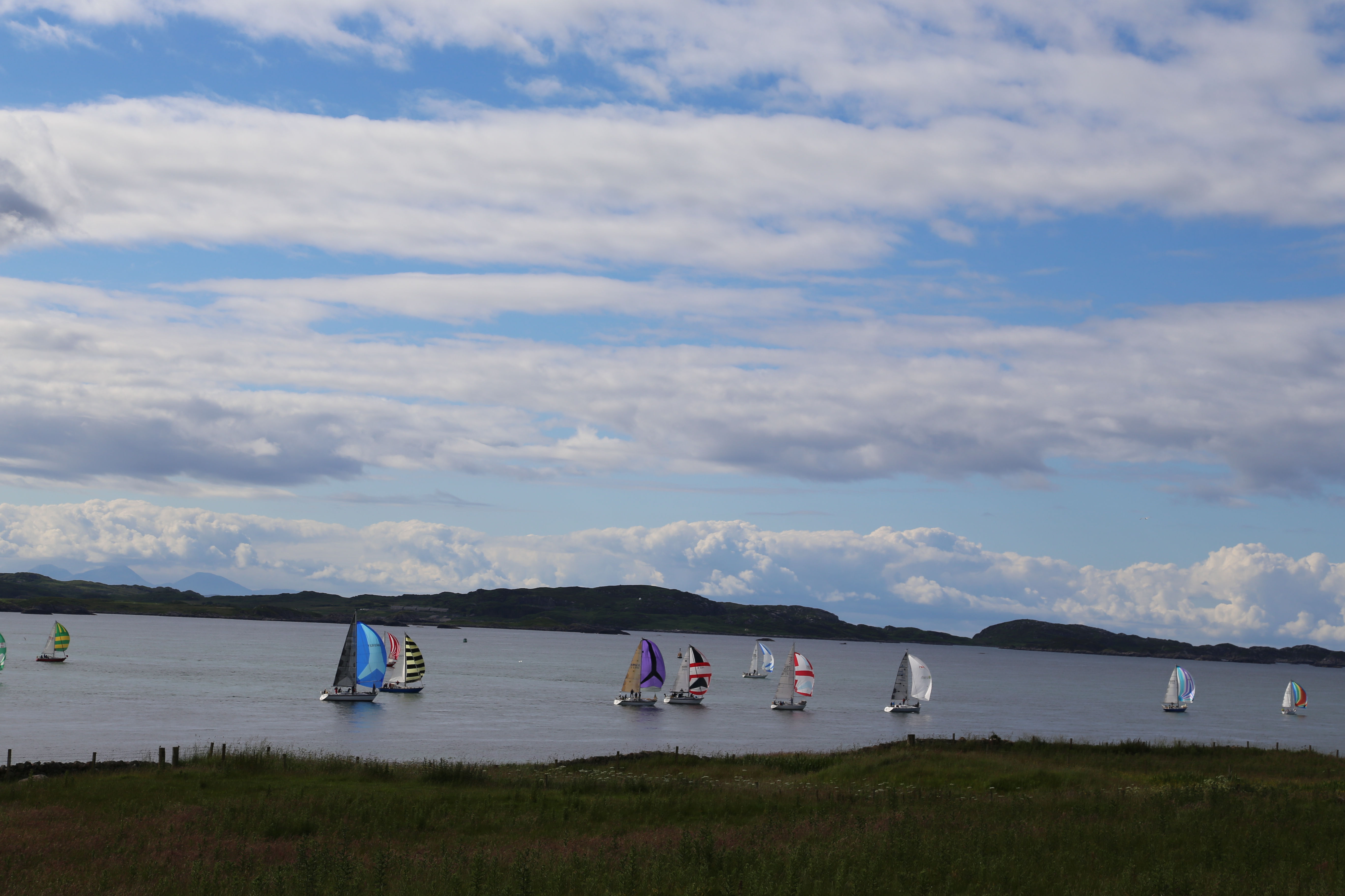 2014 Europe Trip Day 26 - Scotland (Ardachy House Yurt, Heilan' Coo, Fionnphort-Iona Ferry, Iona Nunnery, Iona Abbey (Britain Christianity Birthplace), Scottish Heather, Tobermory-Kilchoan Ferry, Castle Tioram, Glenfinnan Monument, Biting Midges!)