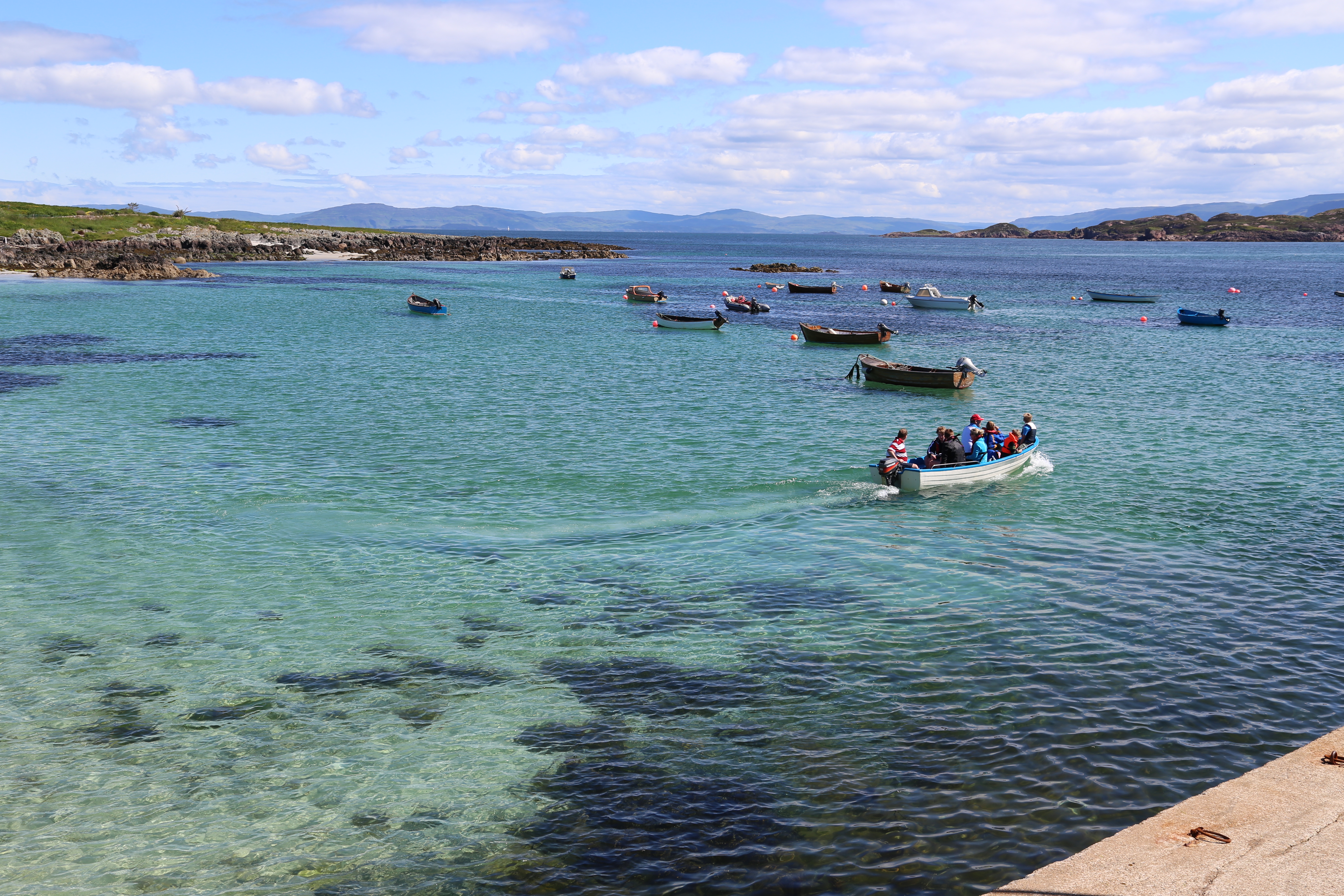 2014 Europe Trip Day 26 - Scotland (Ardachy House Yurt, Heilan' Coo, Fionnphort-Iona Ferry, Iona Nunnery, Iona Abbey (Britain Christianity Birthplace), Scottish Heather, Tobermory-Kilchoan Ferry, Castle Tioram, Glenfinnan Monument, Biting Midges!)