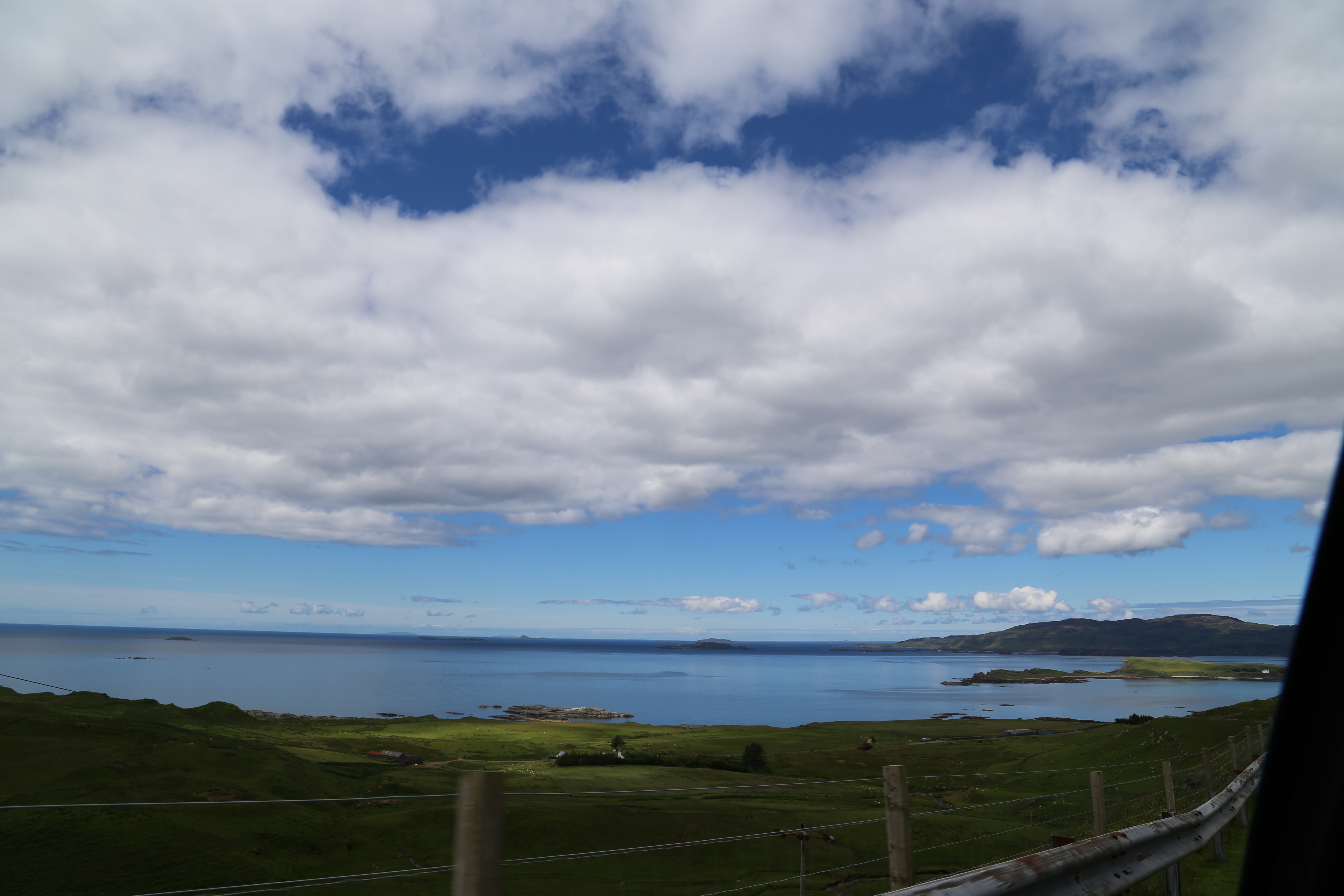 2014 Europe Trip Day 26 - Scotland (Ardachy House Yurt, Heilan' Coo, Fionnphort-Iona Ferry, Iona Nunnery, Iona Abbey (Britain Christianity Birthplace), Scottish Heather, Tobermory-Kilchoan Ferry, Castle Tioram, Glenfinnan Monument, Biting Midges!)