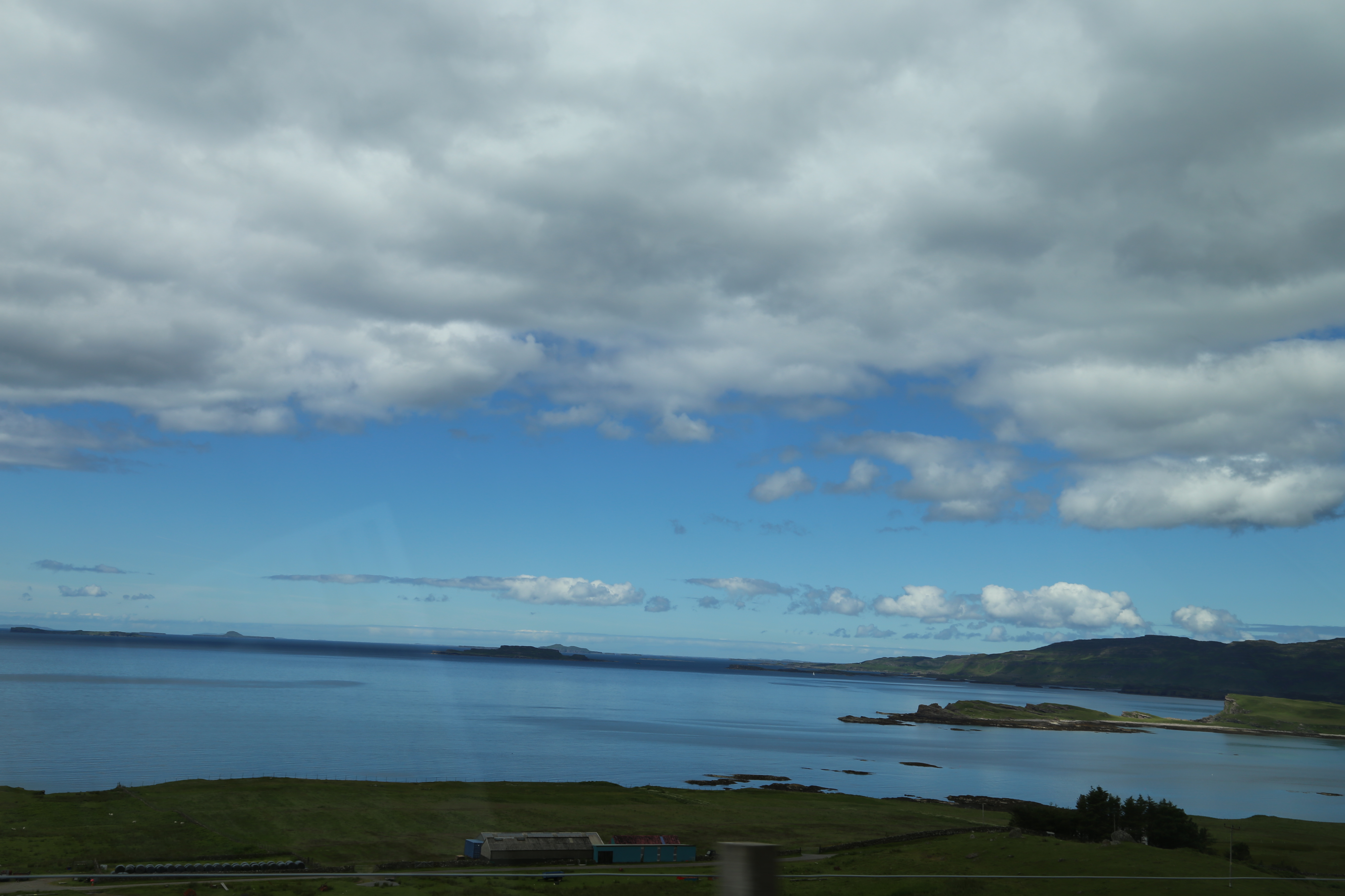 2014 Europe Trip Day 26 - Scotland (Ardachy House Yurt, Heilan' Coo, Fionnphort-Iona Ferry, Iona Nunnery, Iona Abbey (Britain Christianity Birthplace), Scottish Heather, Tobermory-Kilchoan Ferry, Castle Tioram, Glenfinnan Monument, Biting Midges!)