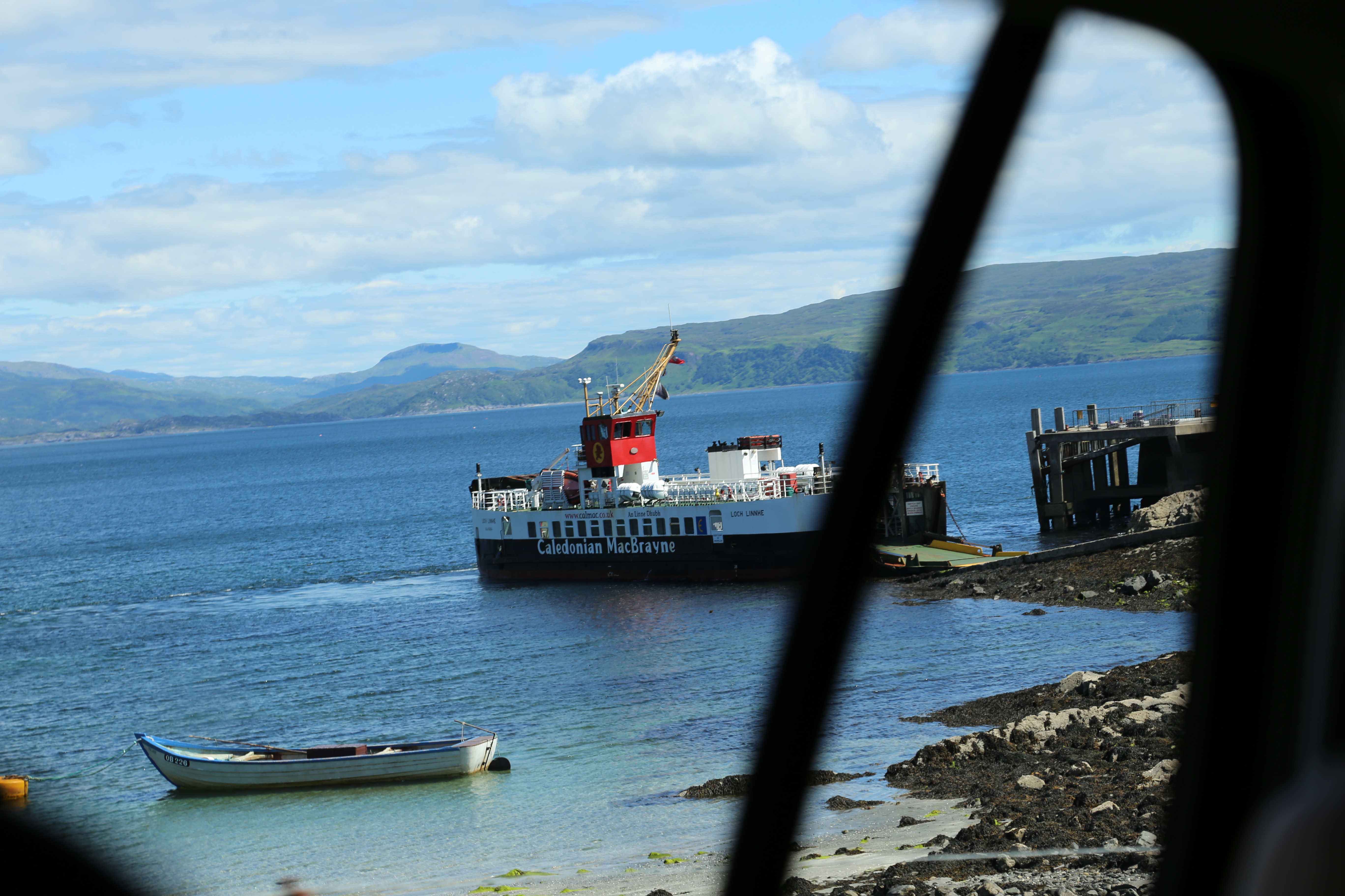 2014 Europe Trip Day 26 - Scotland (Ardachy House Yurt, Heilan' Coo, Fionnphort-Iona Ferry, Iona Nunnery, Iona Abbey (Britain Christianity Birthplace), Scottish Heather, Tobermory-Kilchoan Ferry, Castle Tioram, Glenfinnan Monument, Biting Midges!)