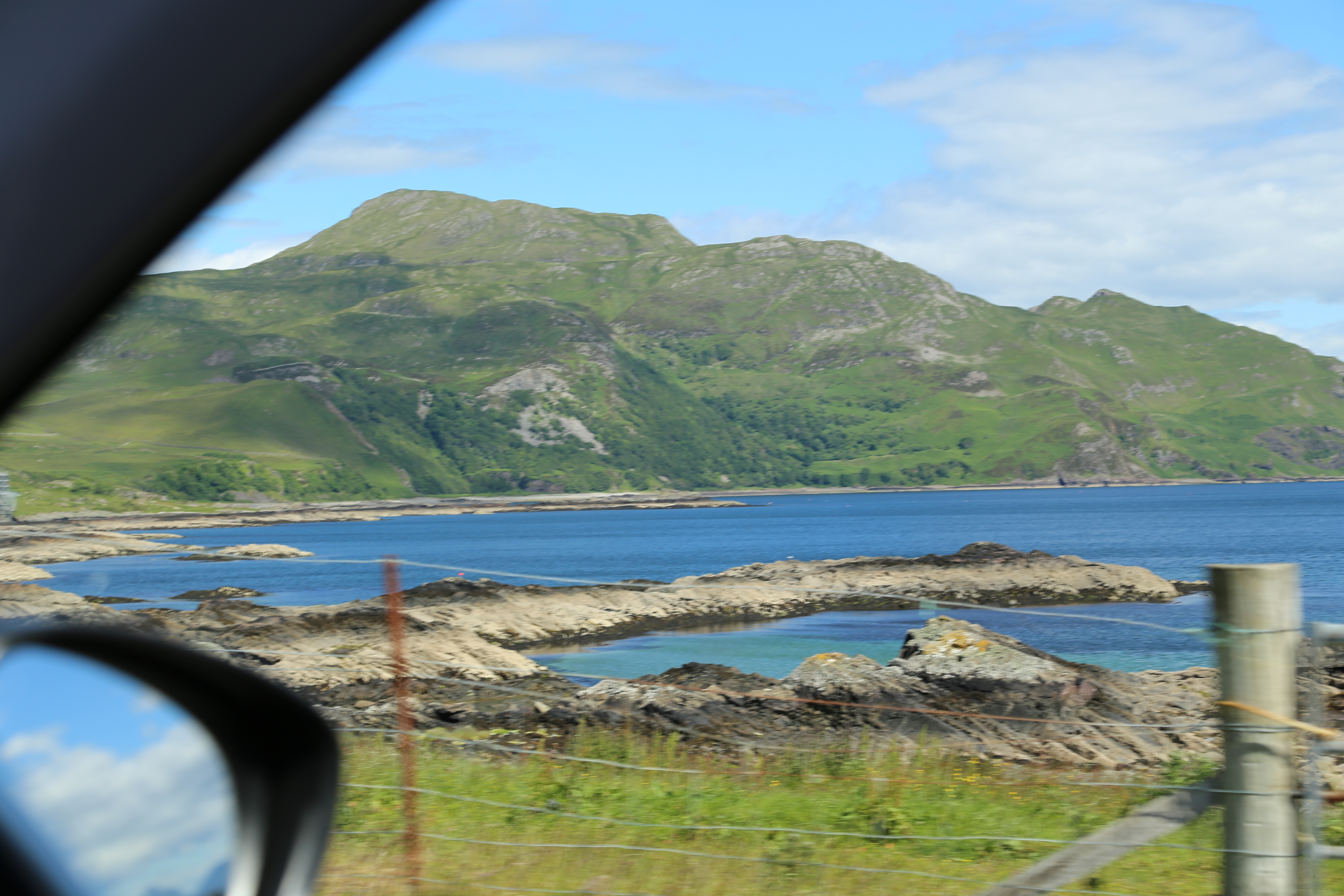 2014 Europe Trip Day 26 - Scotland (Ardachy House Yurt, Heilan' Coo, Fionnphort-Iona Ferry, Iona Nunnery, Iona Abbey (Britain Christianity Birthplace), Scottish Heather, Tobermory-Kilchoan Ferry, Castle Tioram, Glenfinnan Monument, Biting Midges!)