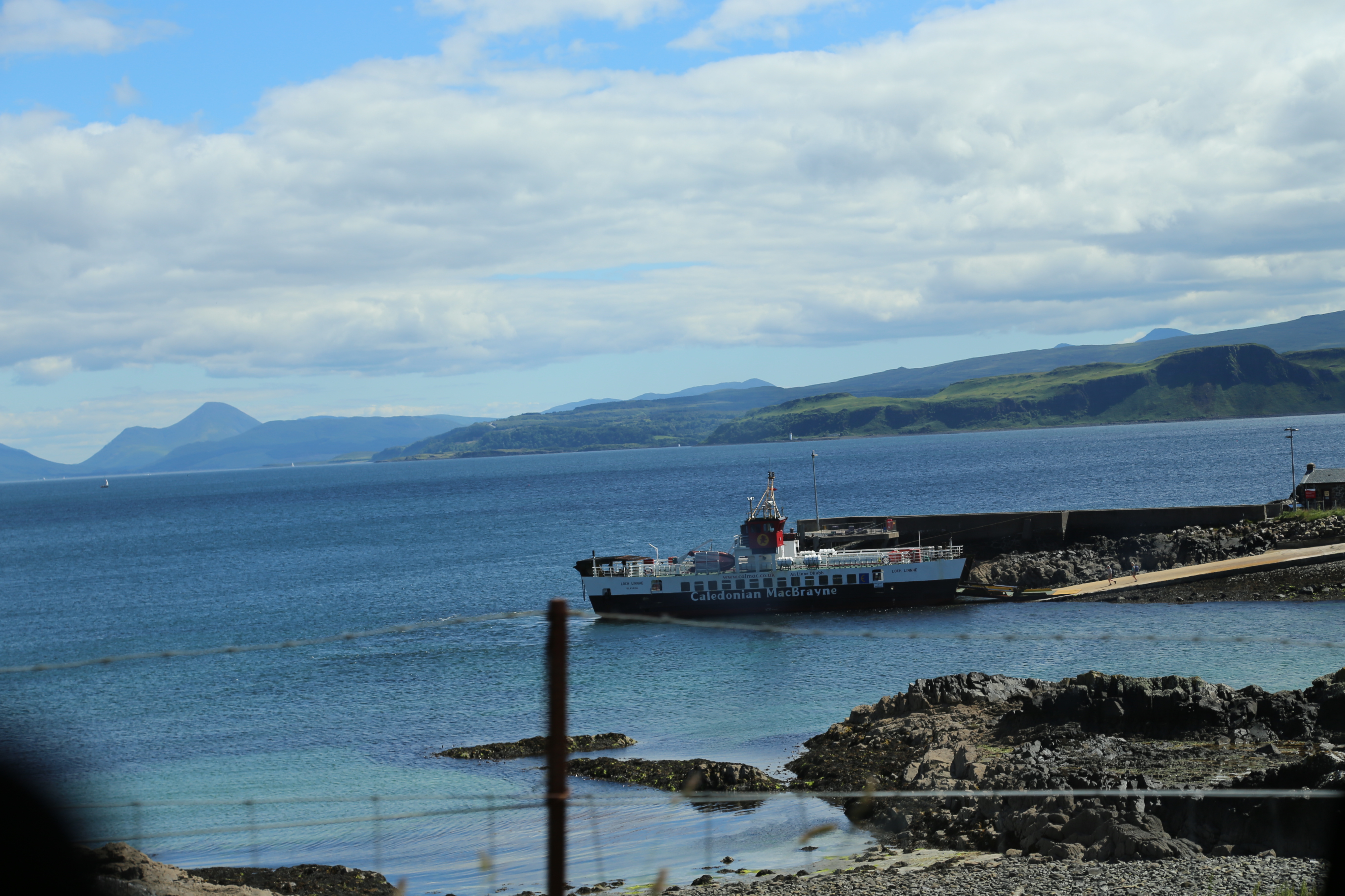 2014 Europe Trip Day 26 - Scotland (Ardachy House Yurt, Heilan' Coo, Fionnphort-Iona Ferry, Iona Nunnery, Iona Abbey (Britain Christianity Birthplace), Scottish Heather, Tobermory-Kilchoan Ferry, Castle Tioram, Glenfinnan Monument, Biting Midges!)