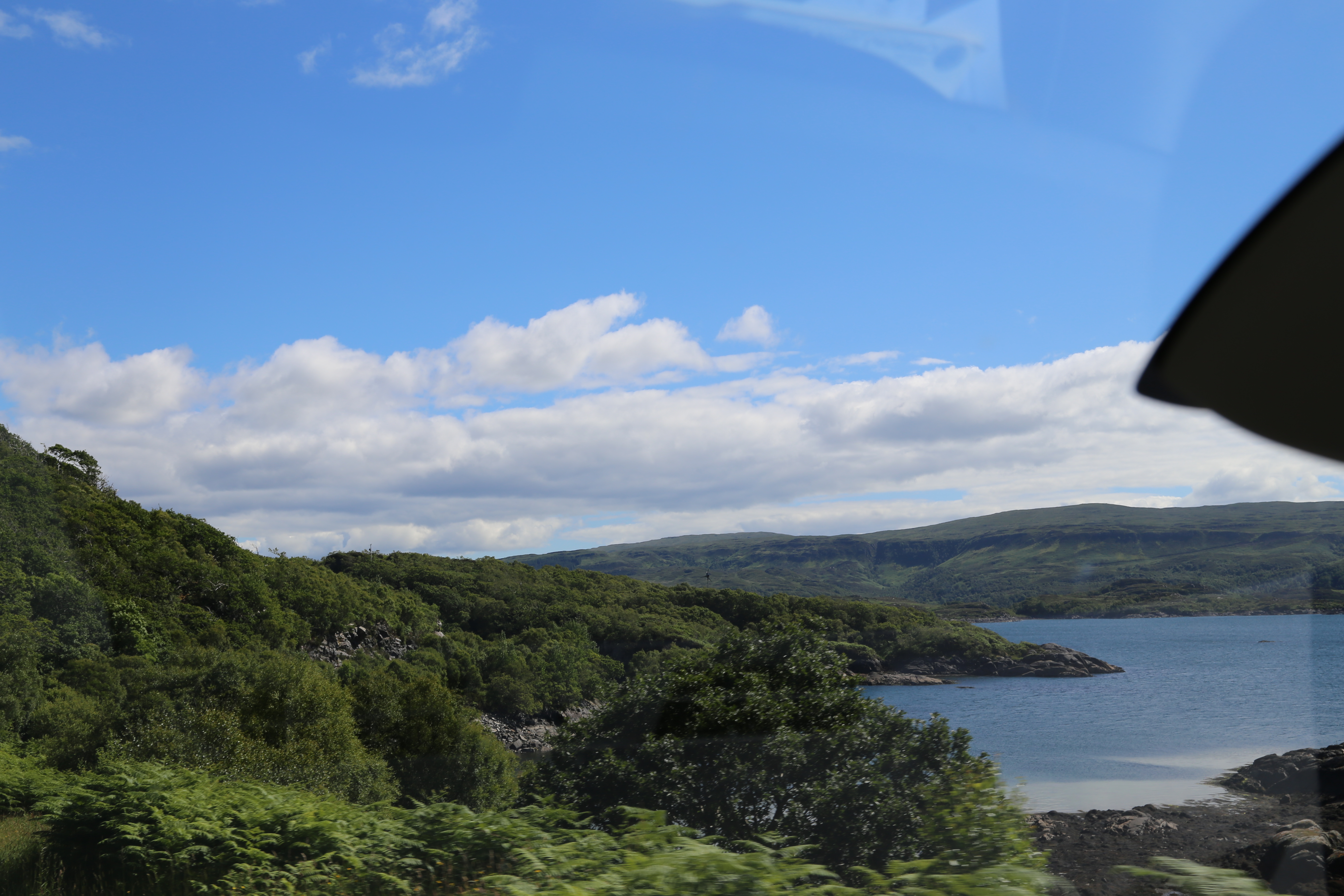 2014 Europe Trip Day 26 - Scotland (Ardachy House Yurt, Heilan' Coo, Fionnphort-Iona Ferry, Iona Nunnery, Iona Abbey (Britain Christianity Birthplace), Scottish Heather, Tobermory-Kilchoan Ferry, Castle Tioram, Glenfinnan Monument, Biting Midges!)