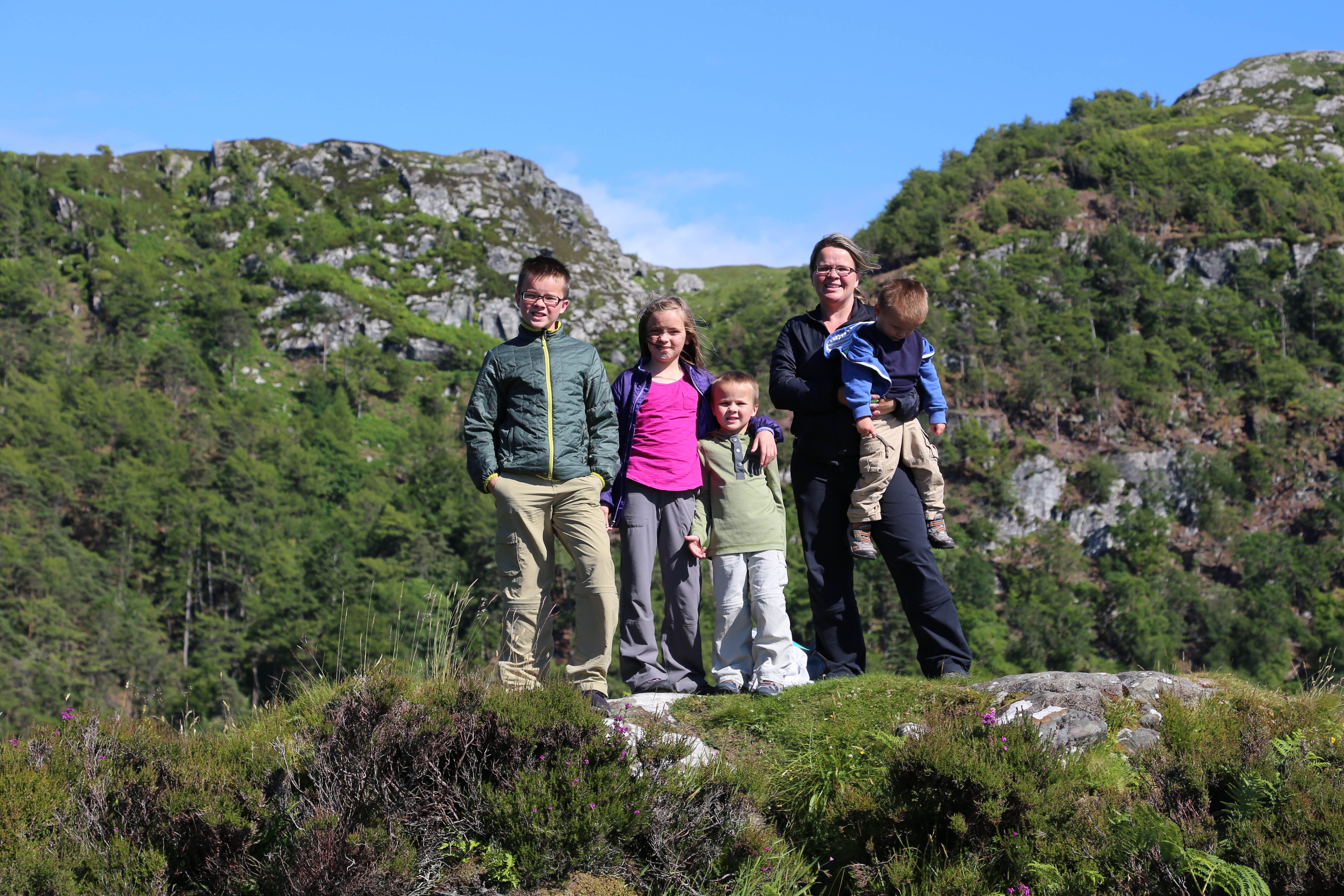 2014 Europe Trip Day 26 - Scotland (Ardachy House Yurt, Heilan' Coo, Fionnphort-Iona Ferry, Iona Nunnery, Iona Abbey (Britain Christianity Birthplace), Scottish Heather, Tobermory-Kilchoan Ferry, Castle Tioram, Glenfinnan Monument, Biting Midges!)