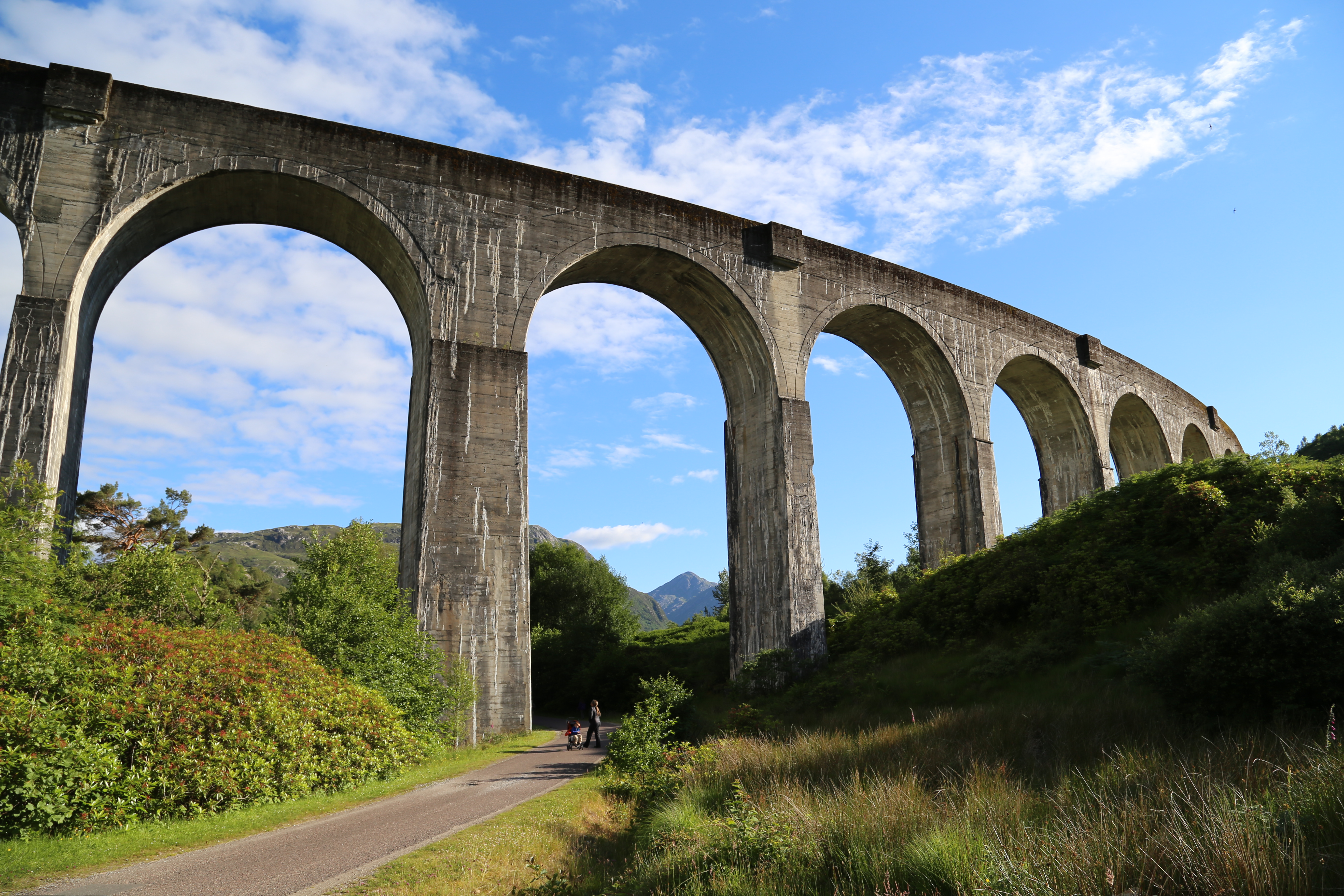 2014 Europe Trip Day 26 - Scotland (Ardachy House Yurt, Heilan' Coo, Fionnphort-Iona Ferry, Iona Nunnery, Iona Abbey (Britain Christianity Birthplace), Scottish Heather, Tobermory-Kilchoan Ferry, Castle Tioram, Glenfinnan Monument, Biting Midges!)