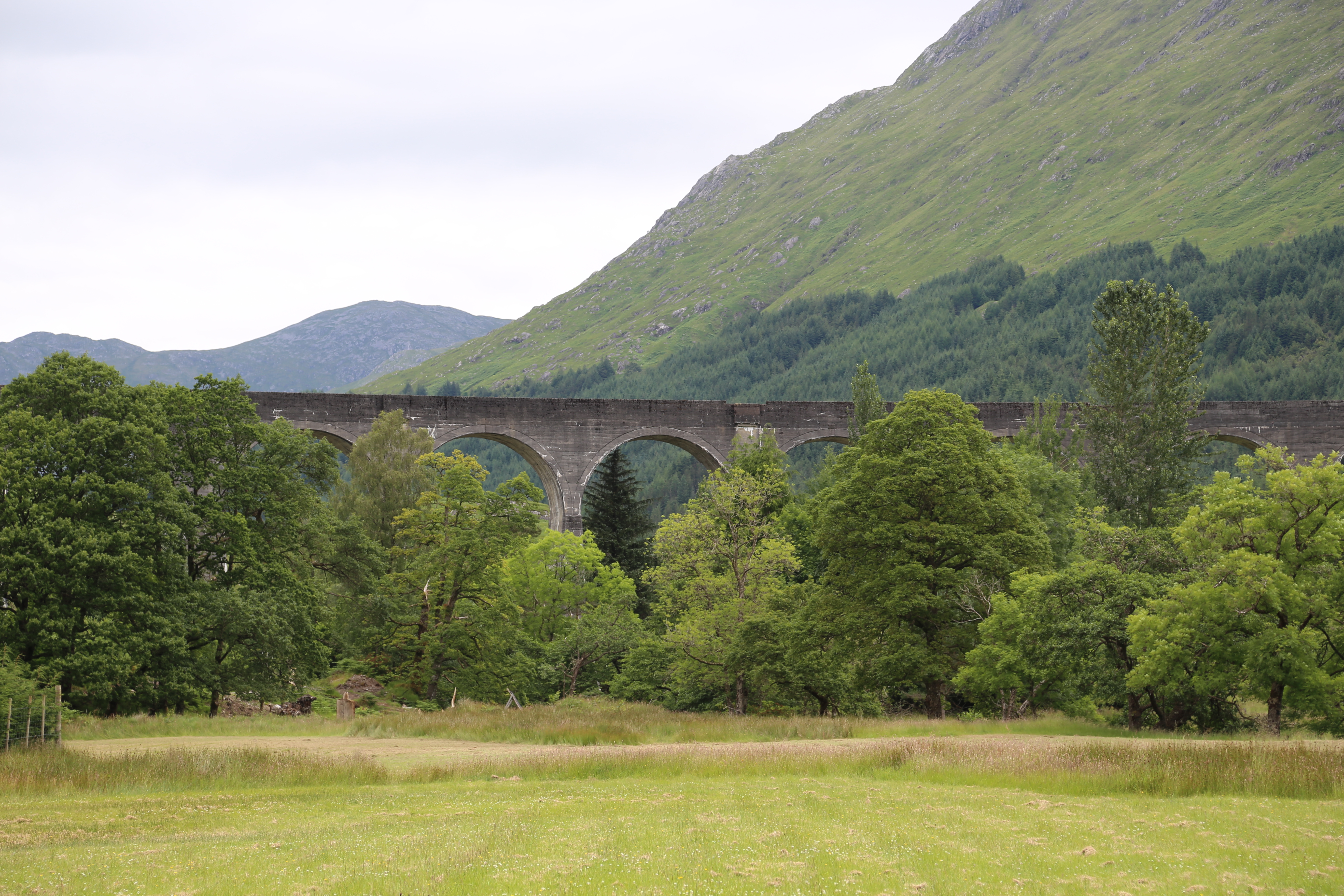 2014 Europe Trip Day 27 - Scotland (Muesli, Hogwarts Express Train (Jacobite Steam Train, Glenfinnan Viaduct), Fort William, Ben Nevis, Highland Bagpiper, Eilean Donan Castle, Isle of Skye, Portree, Old Man of Storr, Kilt Rock, Uig, Quiraing, Peat Fields)