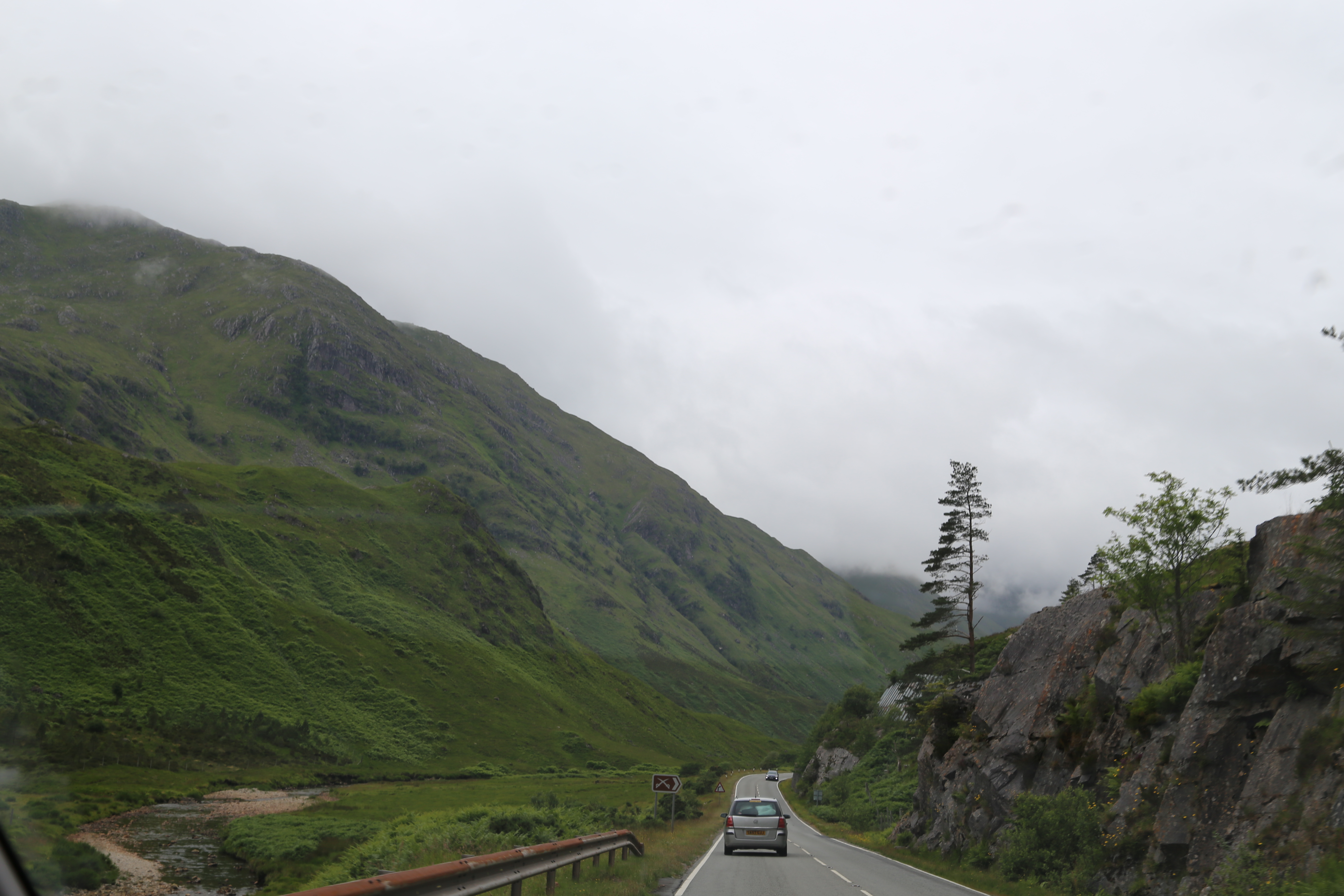 2014 Europe Trip Day 27 - Scotland (Muesli, Hogwarts Express Train (Jacobite Steam Train, Glenfinnan Viaduct), Fort William, Ben Nevis, Highland Bagpiper, Eilean Donan Castle, Isle of Skye, Portree, Old Man of Storr, Kilt Rock, Uig, Quiraing, Peat Fields)