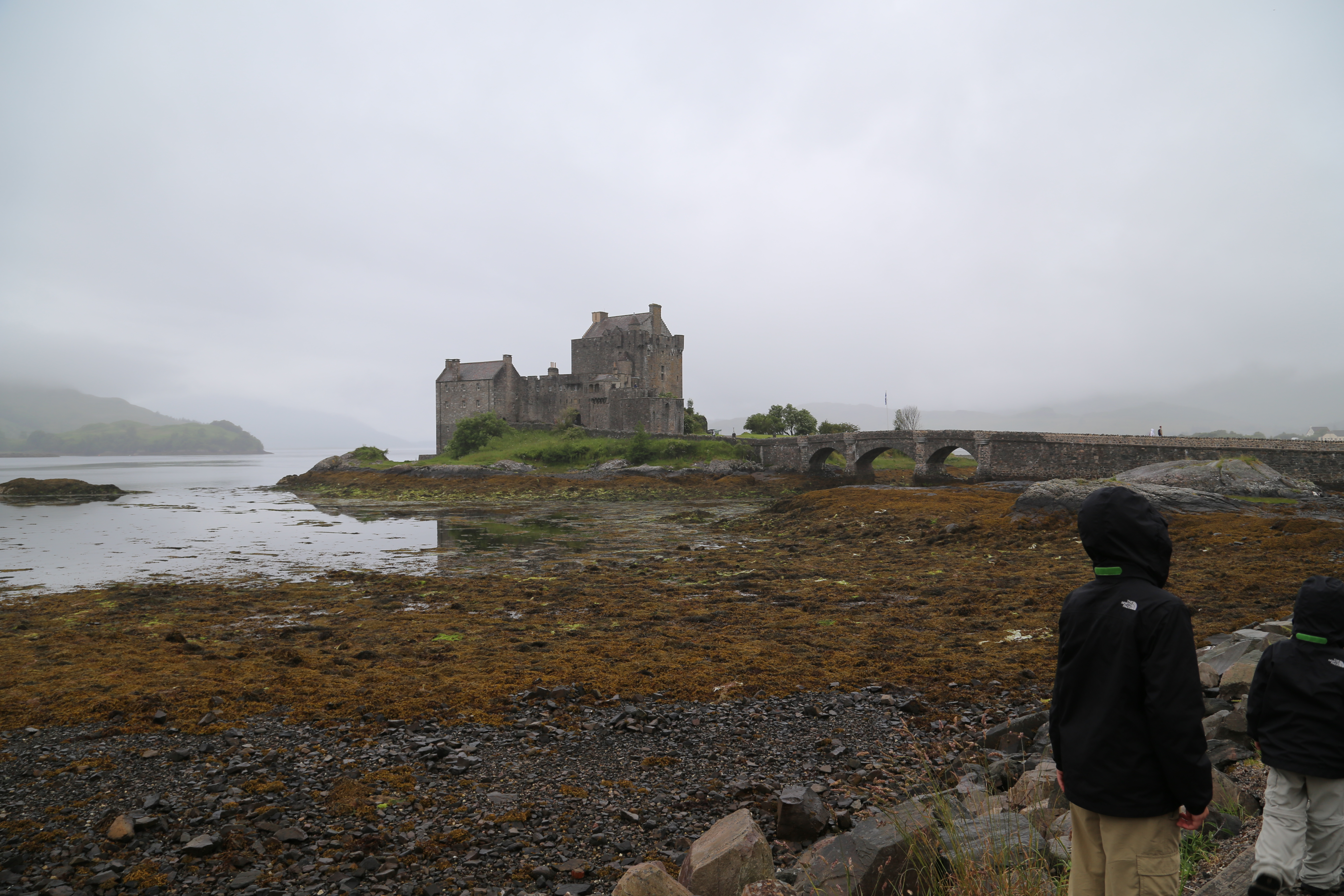 2014 Europe Trip Day 27 - Scotland (Muesli, Hogwarts Express Train (Jacobite Steam Train, Glenfinnan Viaduct), Fort William, Ben Nevis, Highland Bagpiper, Eilean Donan Castle, Isle of Skye, Portree, Old Man of Storr, Kilt Rock, Uig, Quiraing, Peat Fields)