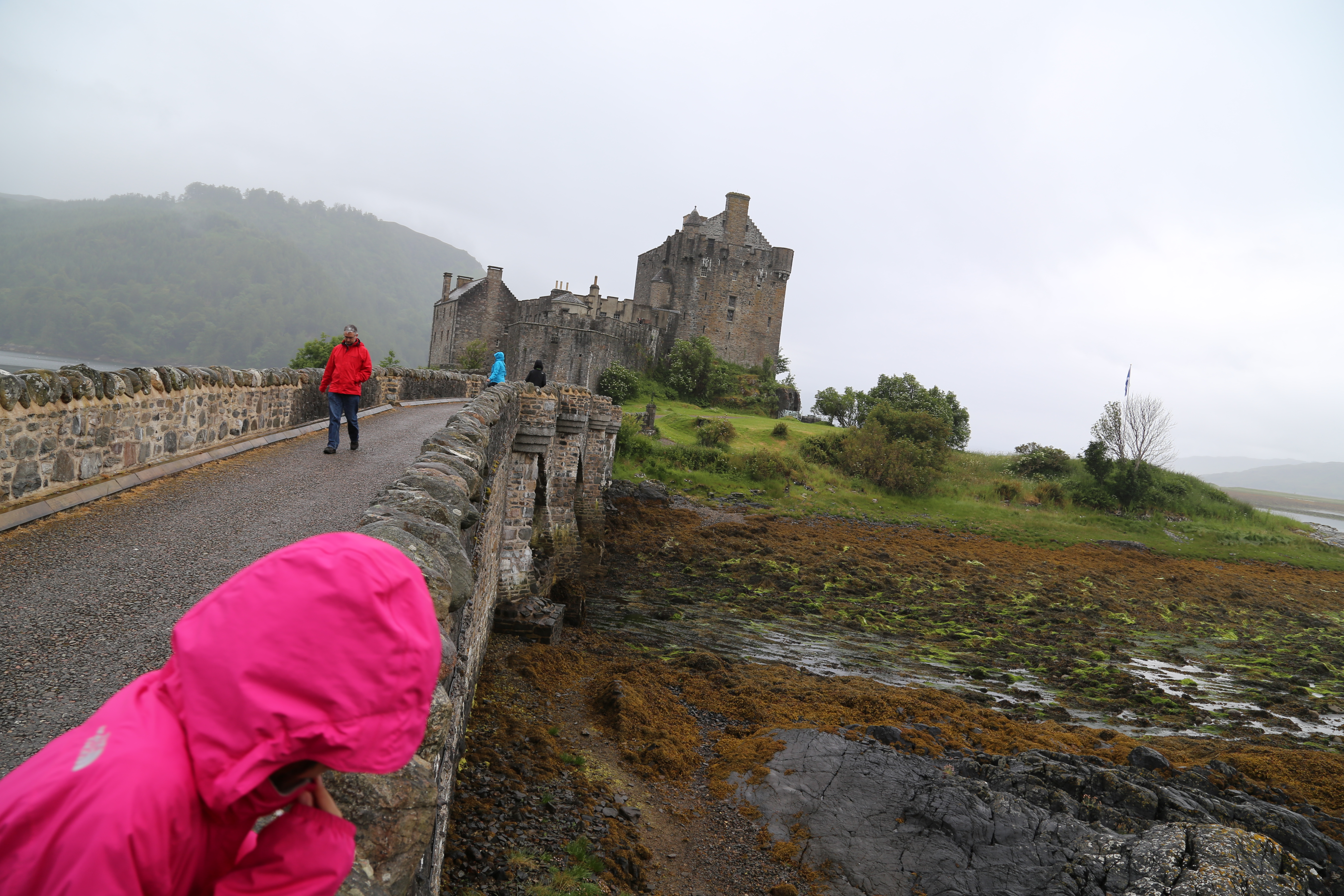 2014 Europe Trip Day 27 - Scotland (Muesli, Hogwarts Express Train (Jacobite Steam Train, Glenfinnan Viaduct), Fort William, Ben Nevis, Highland Bagpiper, Eilean Donan Castle, Isle of Skye, Portree, Old Man of Storr, Kilt Rock, Uig, Quiraing, Peat Fields)