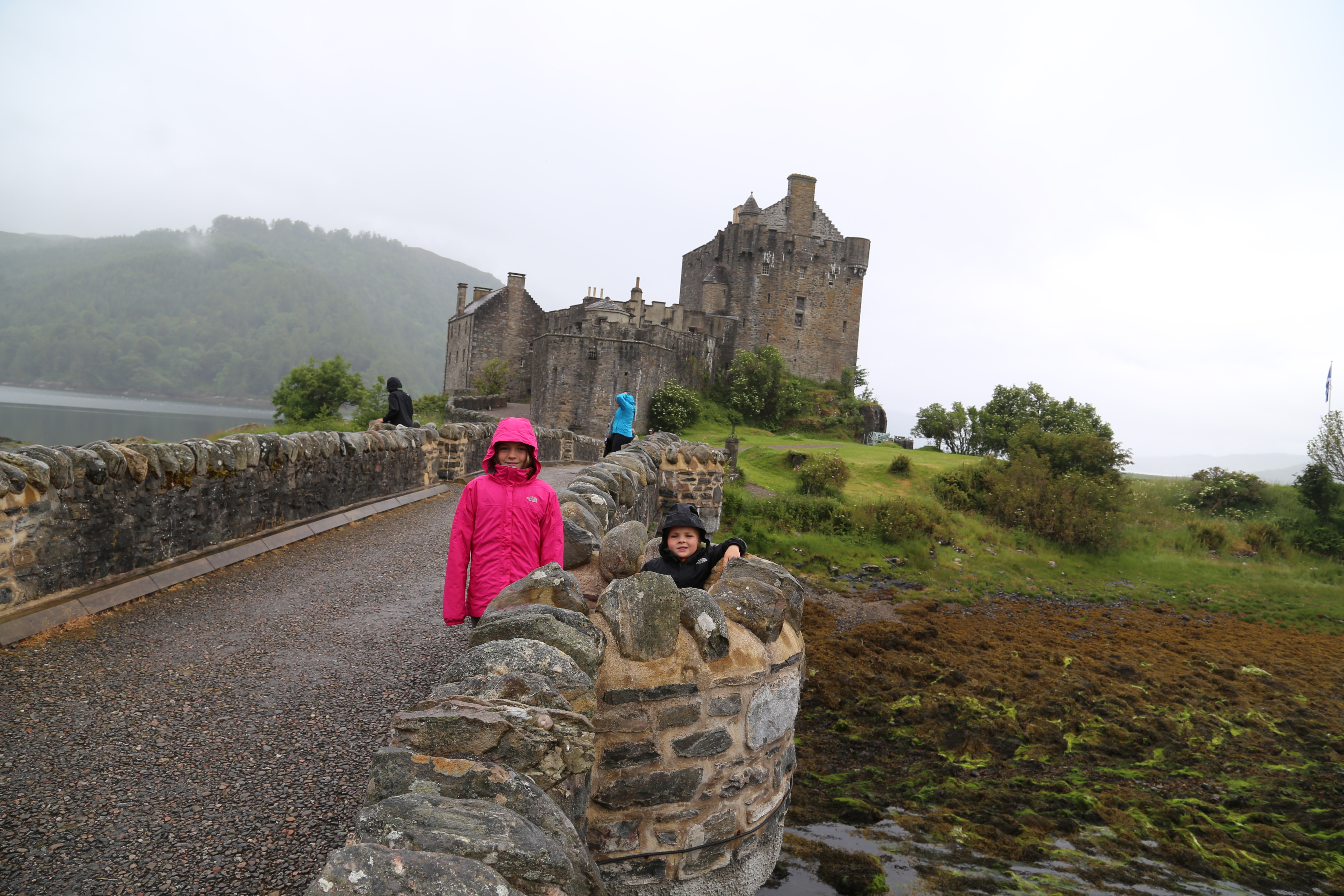 2014 Europe Trip Day 27 - Scotland (Muesli, Hogwarts Express Train (Jacobite Steam Train, Glenfinnan Viaduct), Fort William, Ben Nevis, Highland Bagpiper, Eilean Donan Castle, Isle of Skye, Portree, Old Man of Storr, Kilt Rock, Uig, Quiraing, Peat Fields)