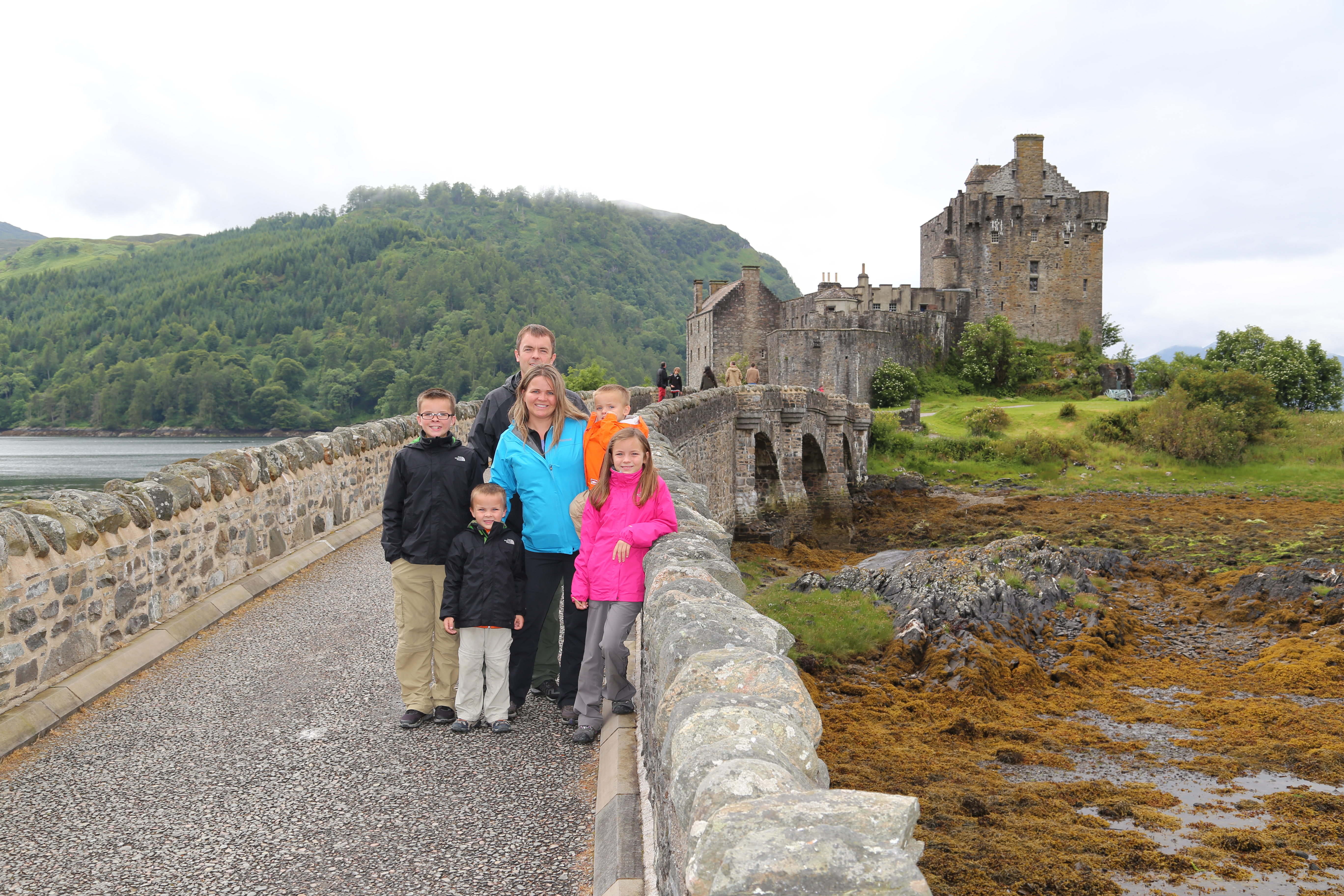 2014 Europe Trip Day 27 - Scotland (Muesli, Hogwarts Express Train (Jacobite Steam Train, Glenfinnan Viaduct), Fort William, Ben Nevis, Highland Bagpiper, Eilean Donan Castle, Isle of Skye, Portree, Old Man of Storr, Kilt Rock, Uig, Quiraing, Peat Fields)