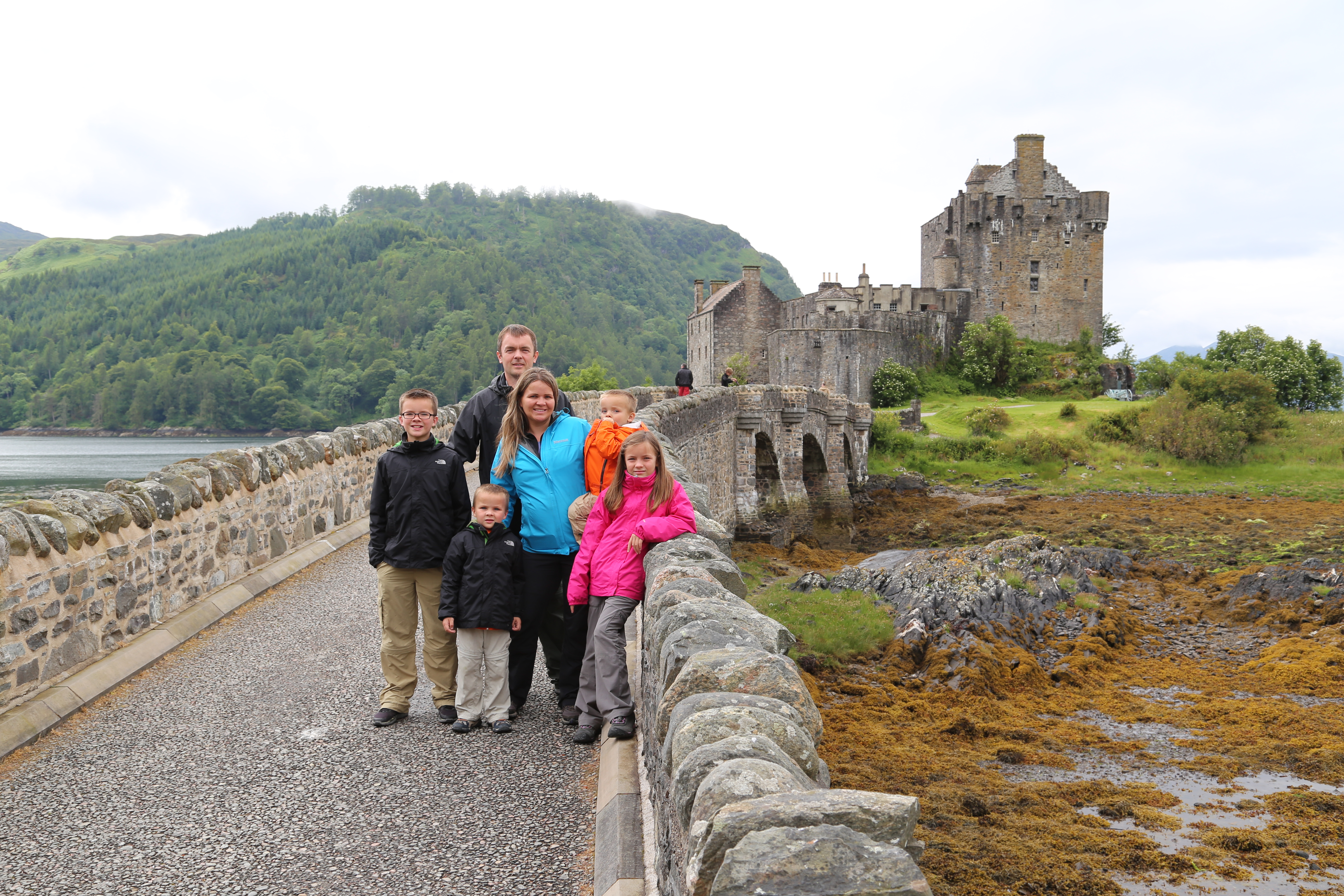 2014 Europe Trip Day 27 - Scotland (Muesli, Hogwarts Express Train (Jacobite Steam Train, Glenfinnan Viaduct), Fort William, Ben Nevis, Highland Bagpiper, Eilean Donan Castle, Isle of Skye, Portree, Old Man of Storr, Kilt Rock, Uig, Quiraing, Peat Fields)