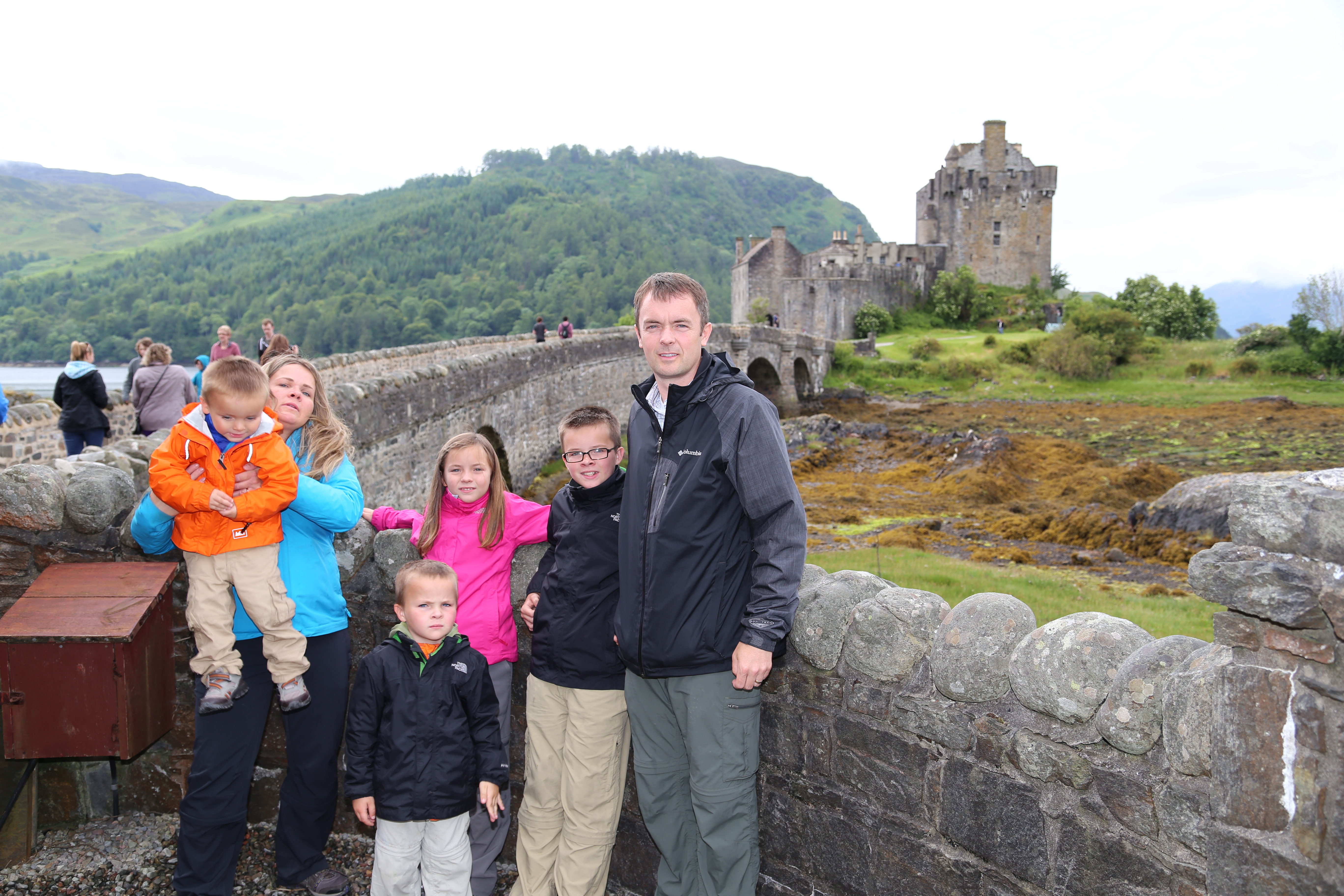 2014 Europe Trip Day 27 - Scotland (Muesli, Hogwarts Express Train (Jacobite Steam Train, Glenfinnan Viaduct), Fort William, Ben Nevis, Highland Bagpiper, Eilean Donan Castle, Isle of Skye, Portree, Old Man of Storr, Kilt Rock, Uig, Quiraing, Peat Fields)