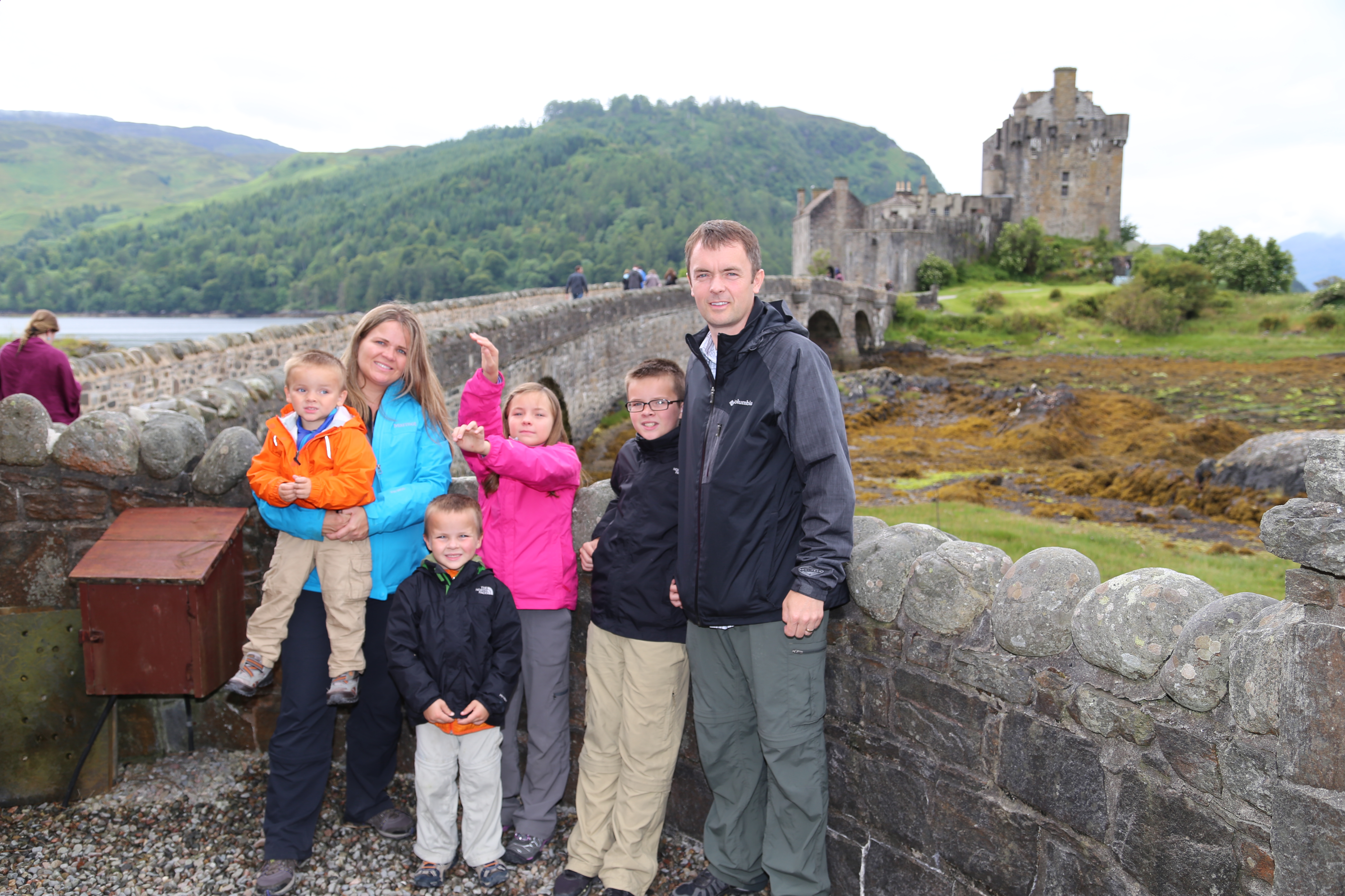 2014 Europe Trip Day 27 - Scotland (Muesli, Hogwarts Express Train (Jacobite Steam Train, Glenfinnan Viaduct), Fort William, Ben Nevis, Highland Bagpiper, Eilean Donan Castle, Isle of Skye, Portree, Old Man of Storr, Kilt Rock, Uig, Quiraing, Peat Fields)