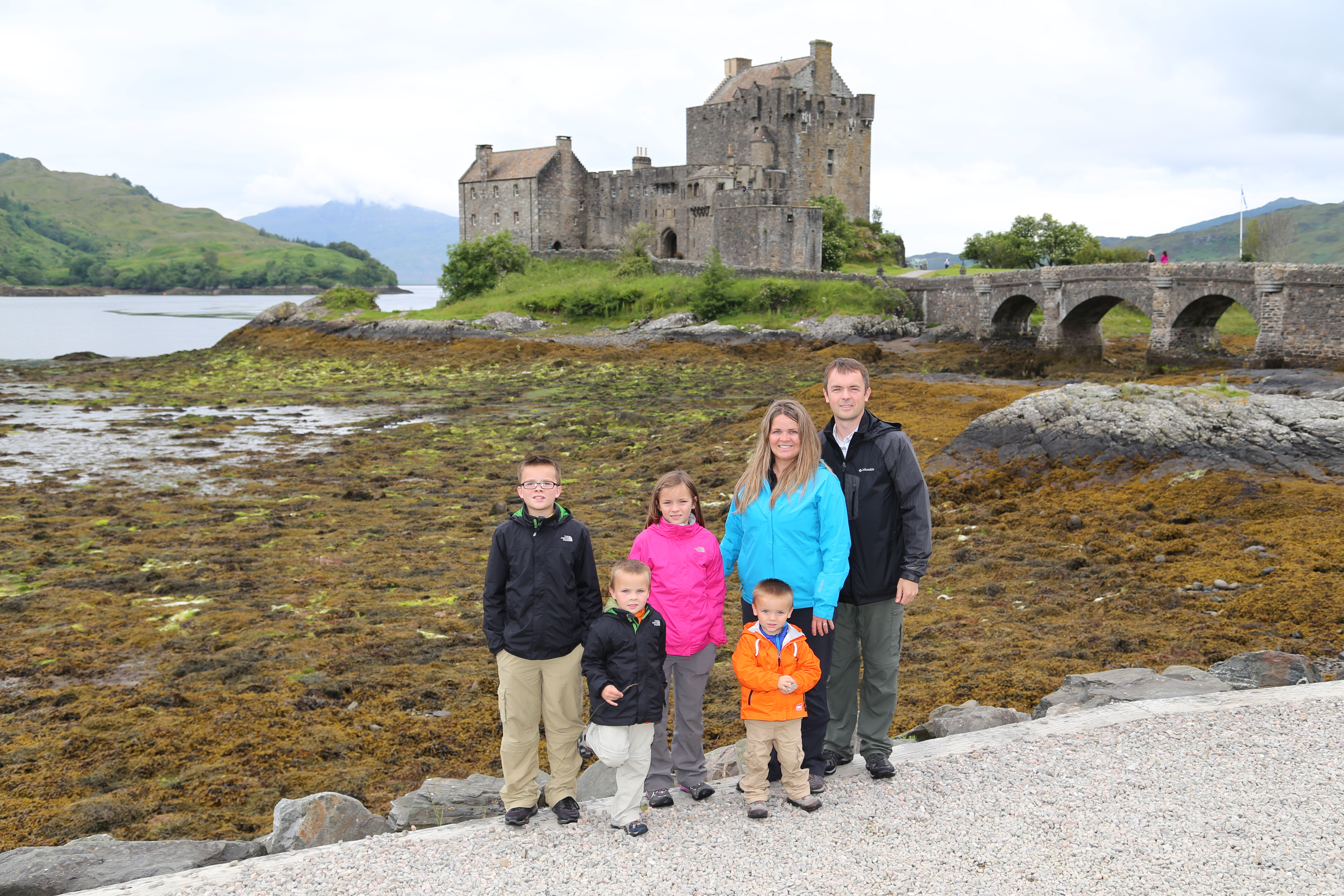 2014 Europe Trip Day 27 - Scotland (Muesli, Hogwarts Express Train (Jacobite Steam Train, Glenfinnan Viaduct), Fort William, Ben Nevis, Highland Bagpiper, Eilean Donan Castle, Isle of Skye, Portree, Old Man of Storr, Kilt Rock, Uig, Quiraing, Peat Fields)