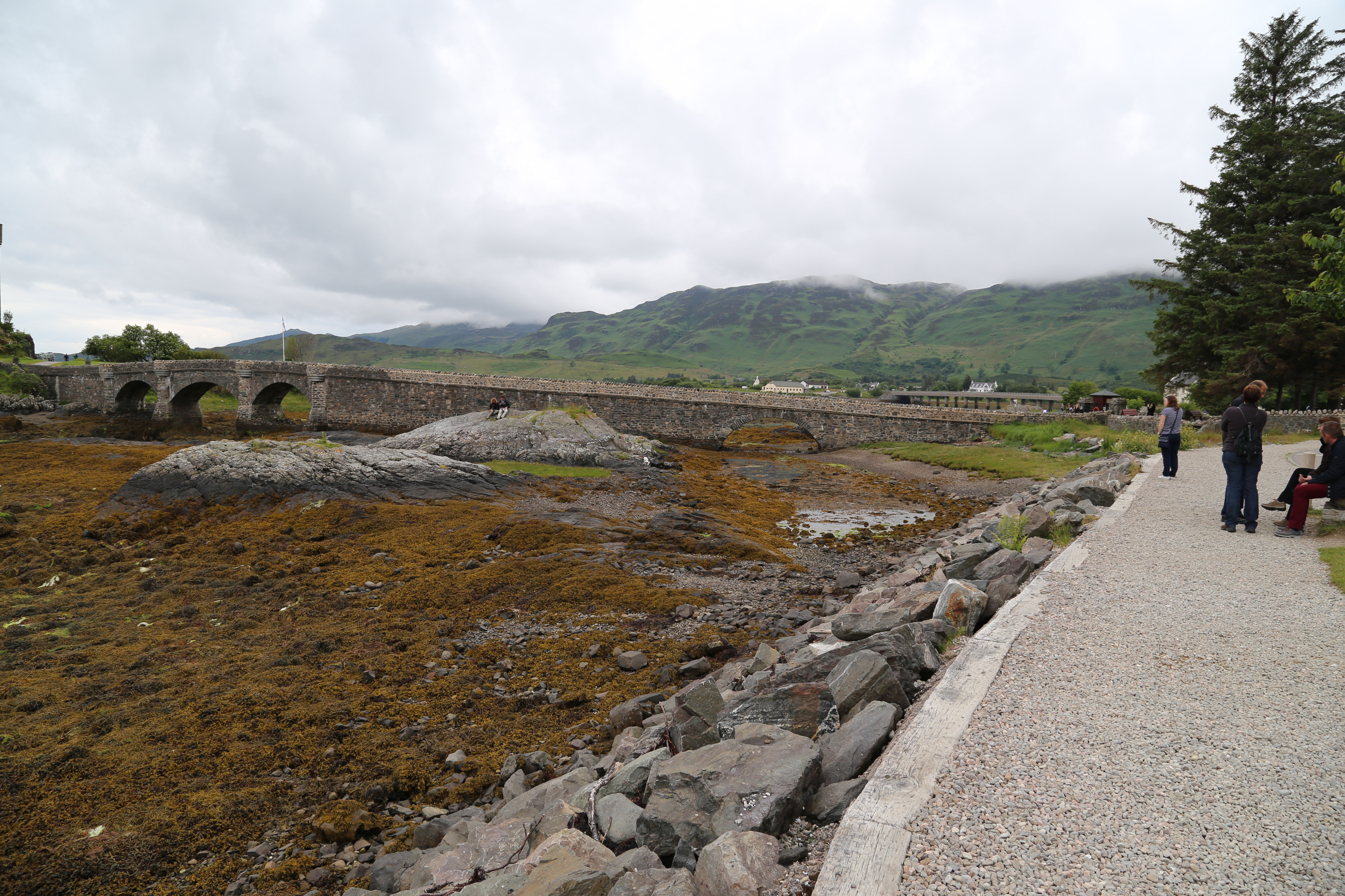 2014 Europe Trip Day 27 - Scotland (Muesli, Hogwarts Express Train (Jacobite Steam Train, Glenfinnan Viaduct), Fort William, Ben Nevis, Highland Bagpiper, Eilean Donan Castle, Isle of Skye, Portree, Old Man of Storr, Kilt Rock, Uig, Quiraing, Peat Fields)