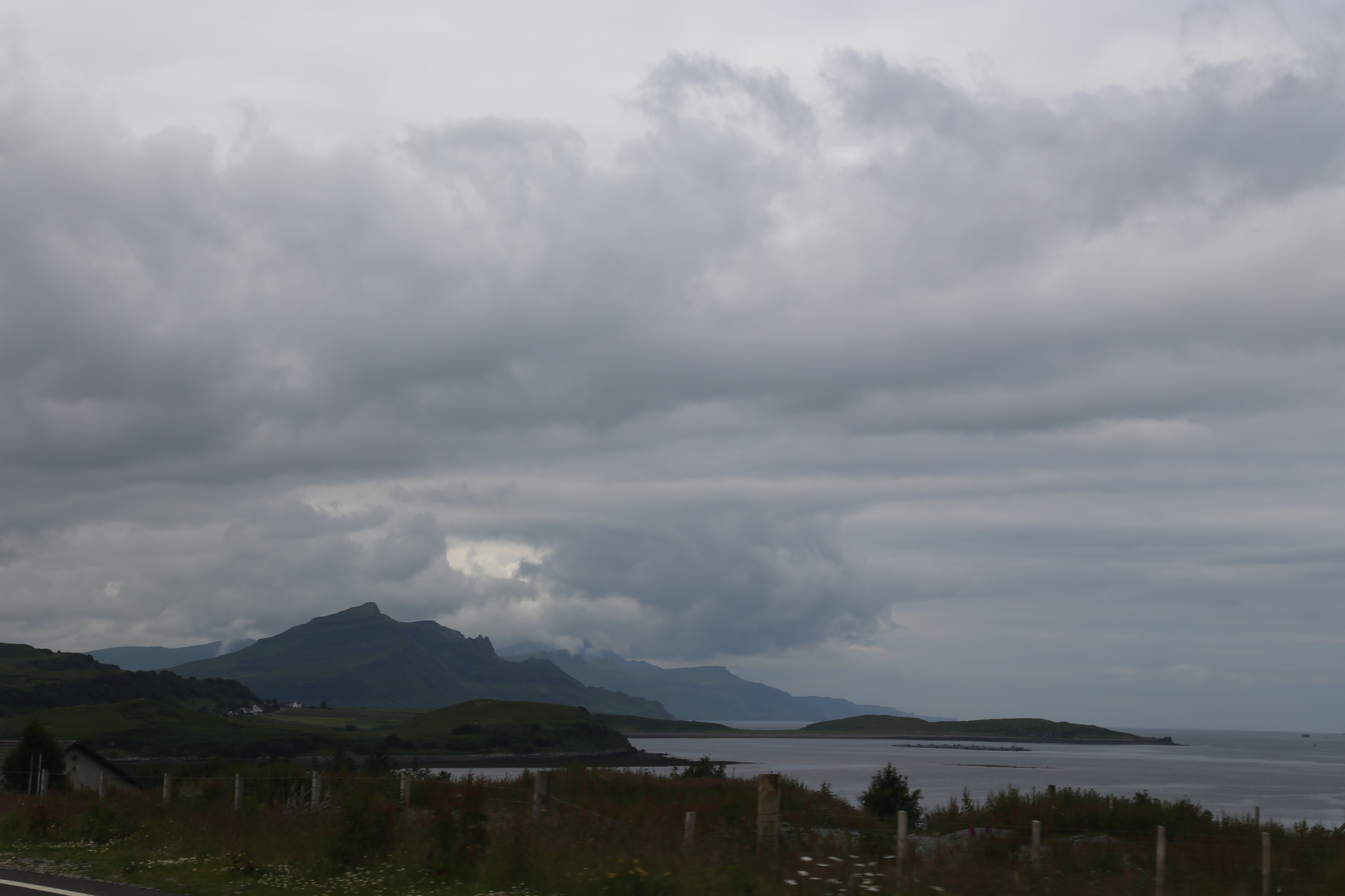 2014 Europe Trip Day 27 - Scotland (Muesli, Hogwarts Express Train (Jacobite Steam Train, Glenfinnan Viaduct), Fort William, Ben Nevis, Highland Bagpiper, Eilean Donan Castle, Isle of Skye, Portree, Old Man of Storr, Kilt Rock, Uig, Quiraing, Peat Fields)