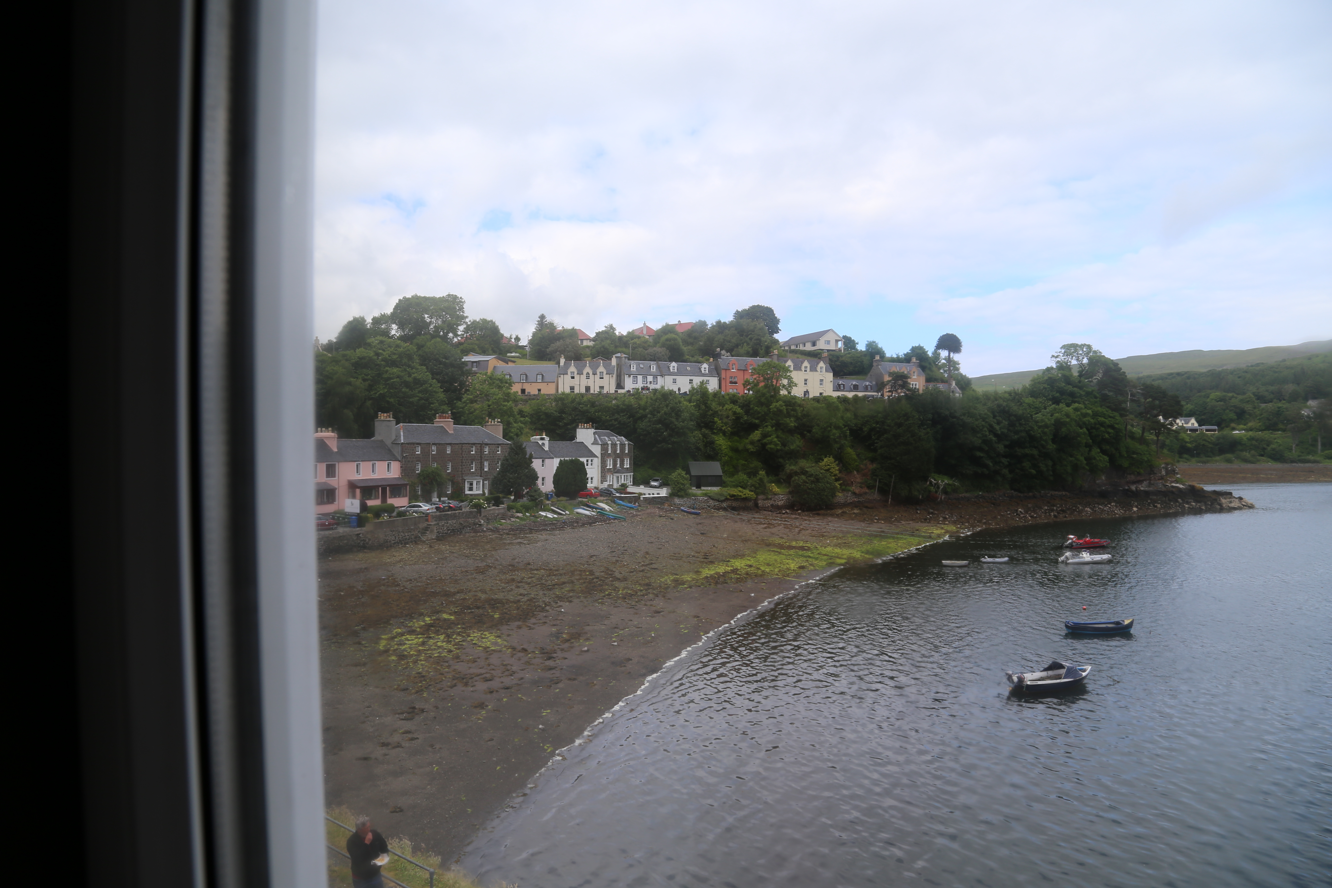 2014 Europe Trip Day 27 - Scotland (Muesli, Hogwarts Express Train (Jacobite Steam Train, Glenfinnan Viaduct), Fort William, Ben Nevis, Highland Bagpiper, Eilean Donan Castle, Isle of Skye, Portree, Old Man of Storr, Kilt Rock, Uig, Quiraing, Peat Fields)