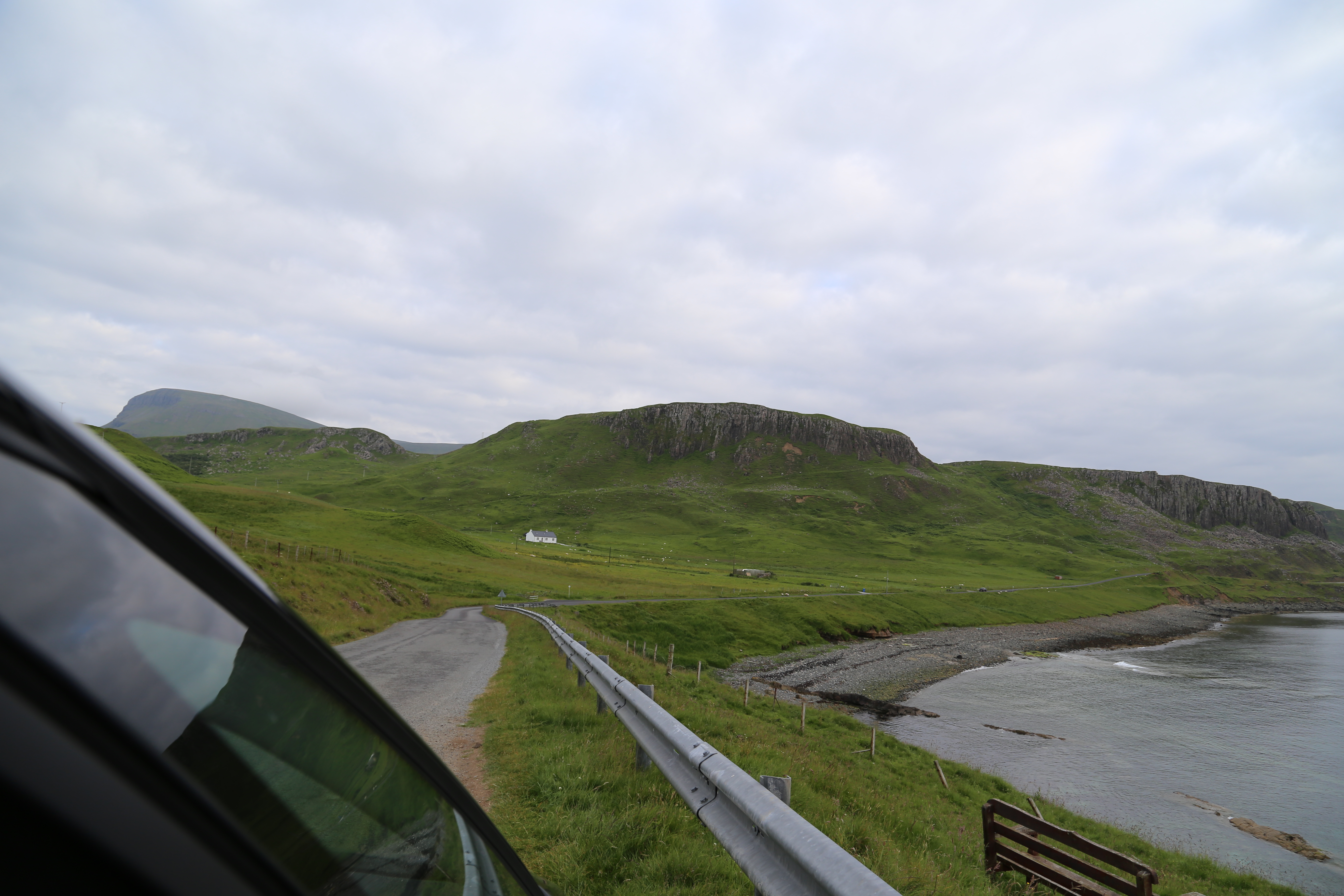 2014 Europe Trip Day 27 - Scotland (Muesli, Hogwarts Express Train (Jacobite Steam Train, Glenfinnan Viaduct), Fort William, Ben Nevis, Highland Bagpiper, Eilean Donan Castle, Isle of Skye, Portree, Old Man of Storr, Kilt Rock, Uig, Quiraing, Peat Fields)