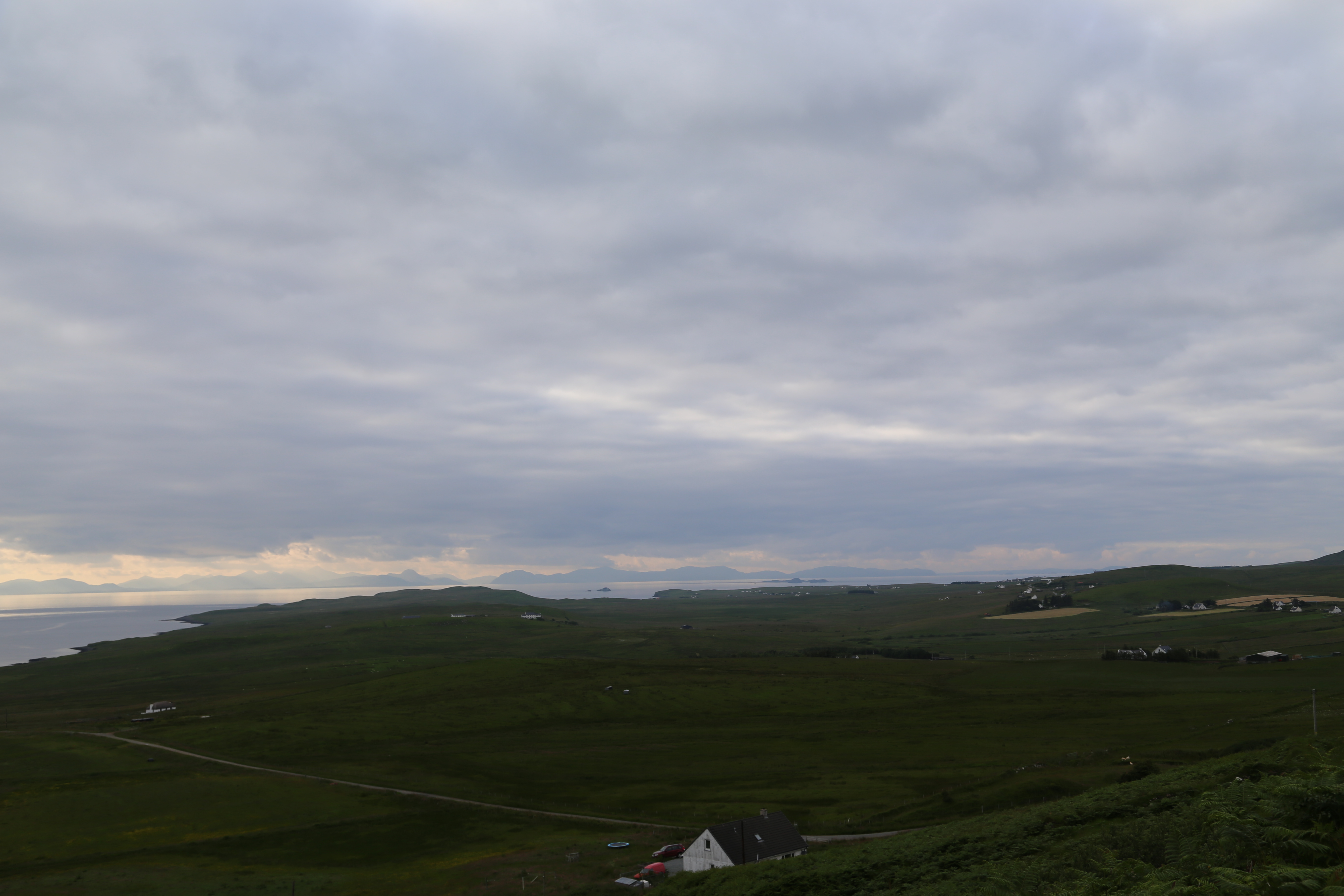 2014 Europe Trip Day 27 - Scotland (Muesli, Hogwarts Express Train (Jacobite Steam Train, Glenfinnan Viaduct), Fort William, Ben Nevis, Highland Bagpiper, Eilean Donan Castle, Isle of Skye, Portree, Old Man of Storr, Kilt Rock, Uig, Quiraing, Peat Fields)