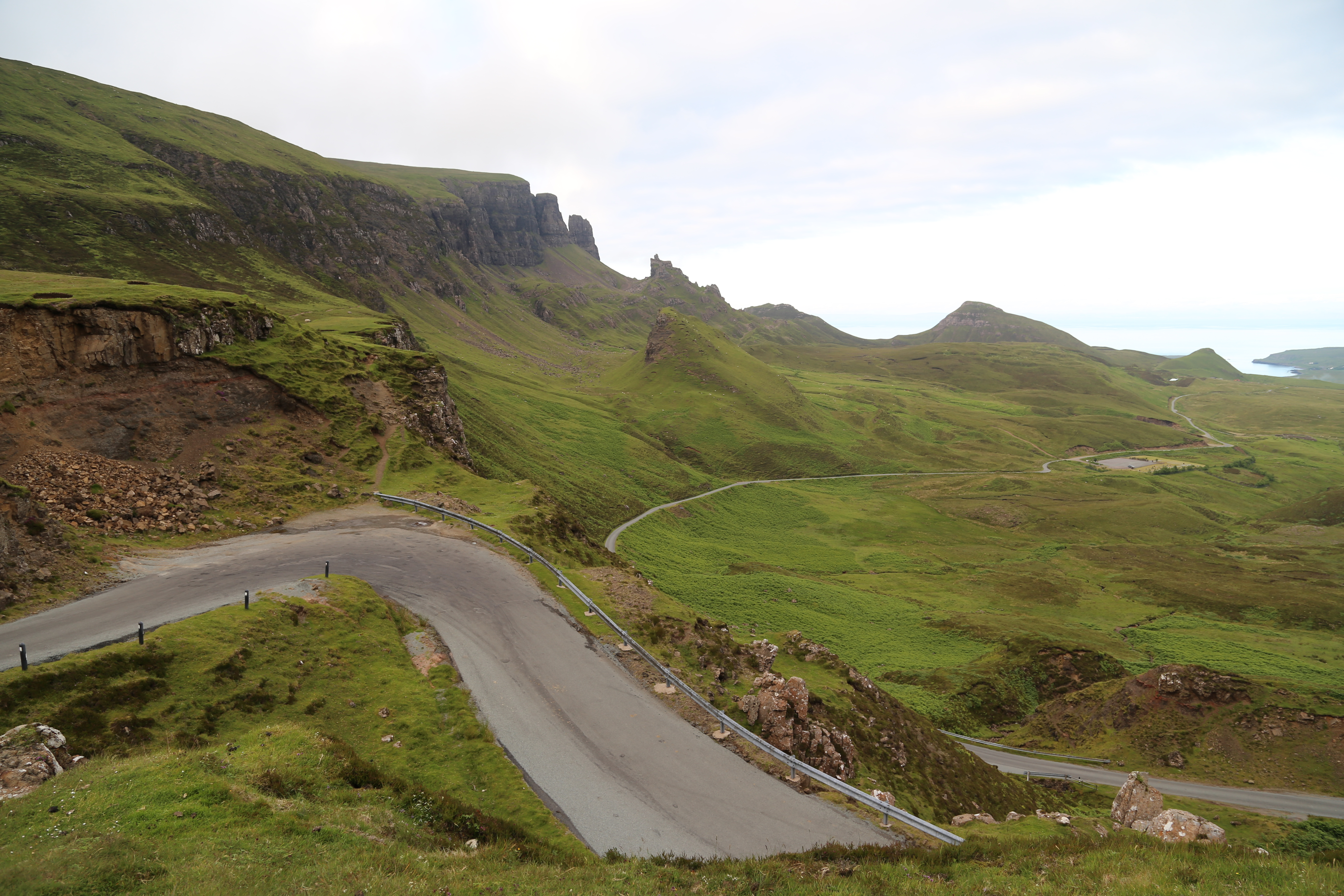 2014 Europe Trip Day 27 - Scotland (Muesli, Hogwarts Express Train (Jacobite Steam Train, Glenfinnan Viaduct), Fort William, Ben Nevis, Highland Bagpiper, Eilean Donan Castle, Isle of Skye, Portree, Old Man of Storr, Kilt Rock, Uig, Quiraing, Peat Fields)