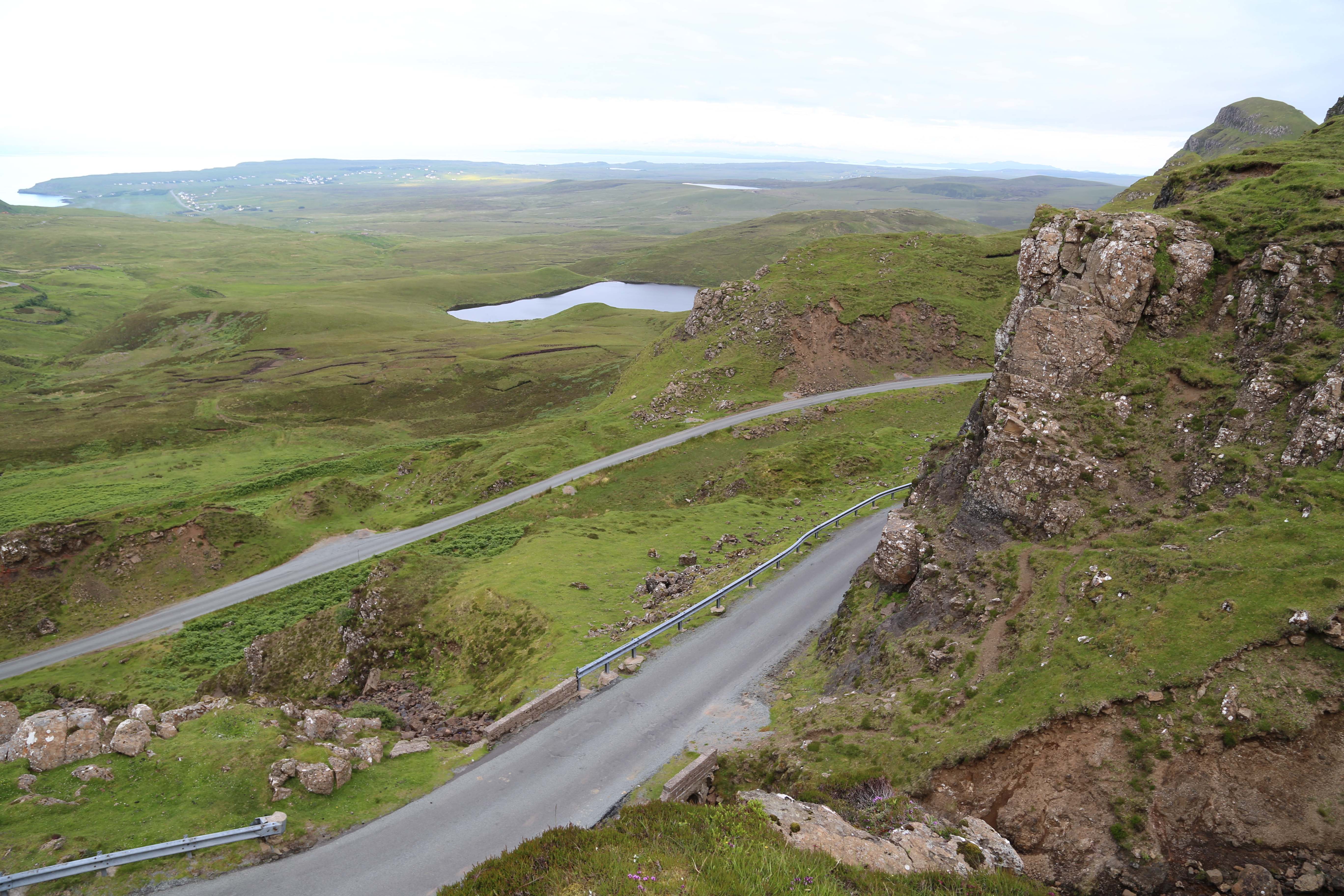 2014 Europe Trip Day 27 - Scotland (Muesli, Hogwarts Express Train (Jacobite Steam Train, Glenfinnan Viaduct), Fort William, Ben Nevis, Highland Bagpiper, Eilean Donan Castle, Isle of Skye, Portree, Old Man of Storr, Kilt Rock, Uig, Quiraing, Peat Fields)