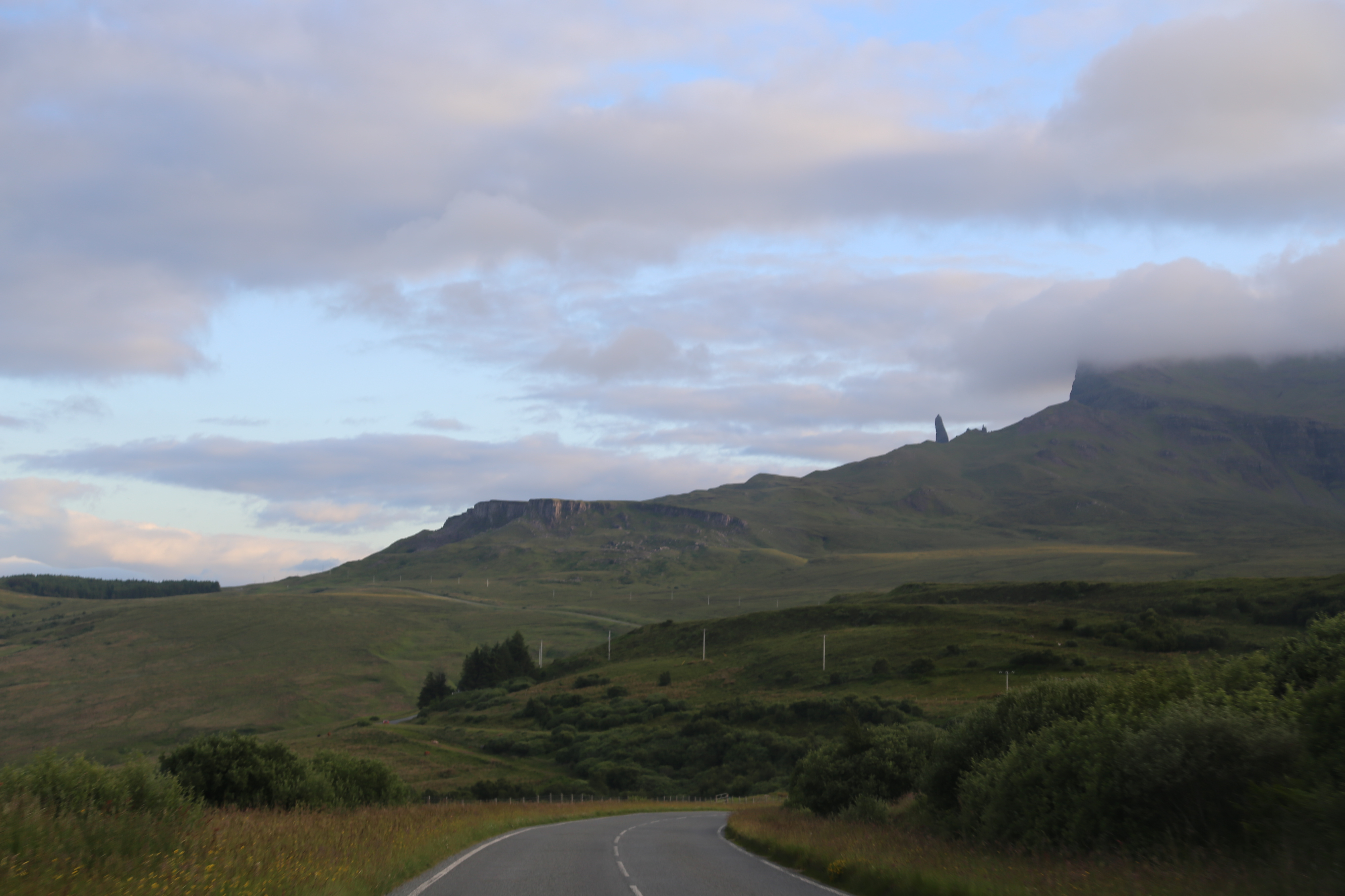 2014 Europe Trip Day 27 - Scotland (Muesli, Hogwarts Express Train (Jacobite Steam Train, Glenfinnan Viaduct), Fort William, Ben Nevis, Highland Bagpiper, Eilean Donan Castle, Isle of Skye, Portree, Old Man of Storr, Kilt Rock, Uig, Quiraing, Peat Fields)